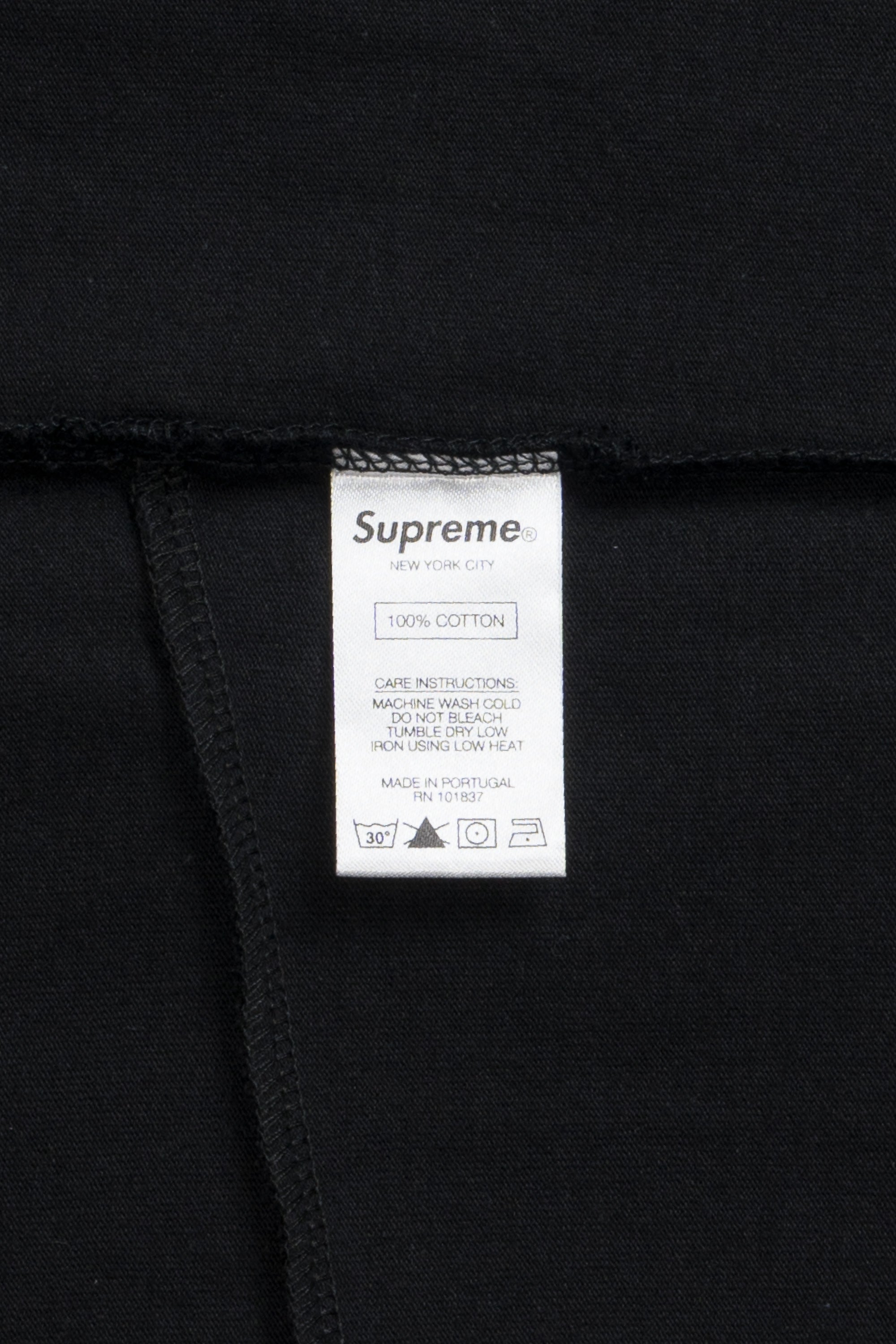 Split Box Logo Tee Black