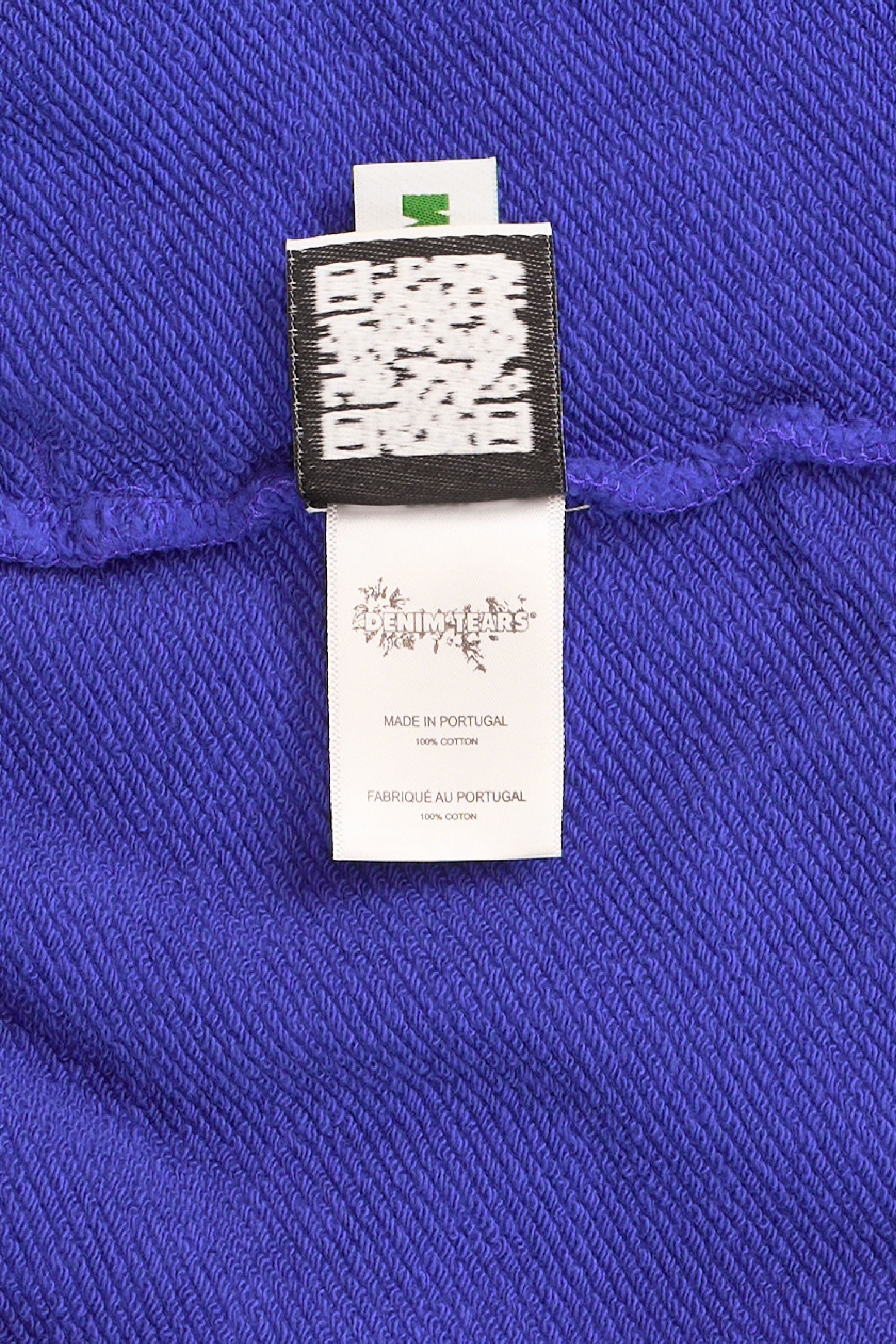 Mono Cotton Wreath Sweat Shorts Washed Blue