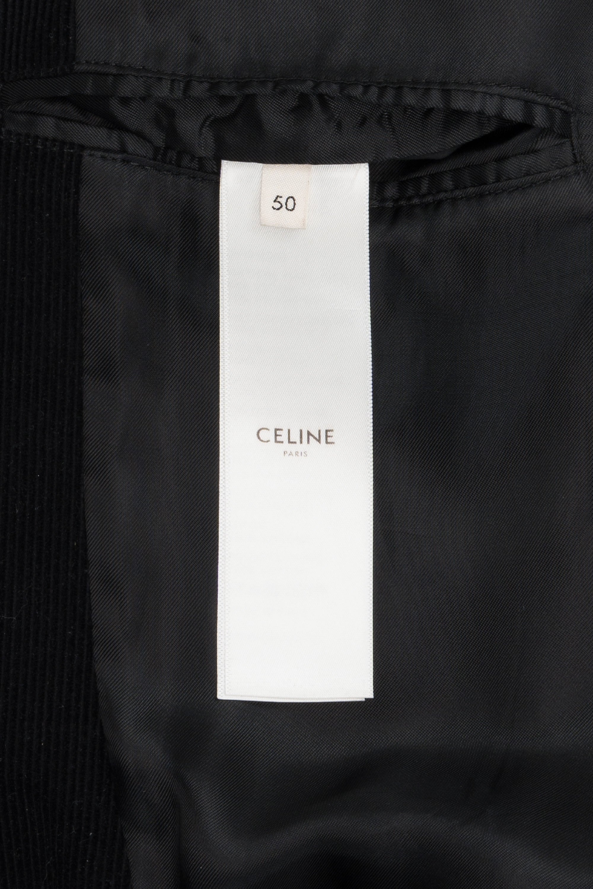 Corduroy Teddy Jacket Black