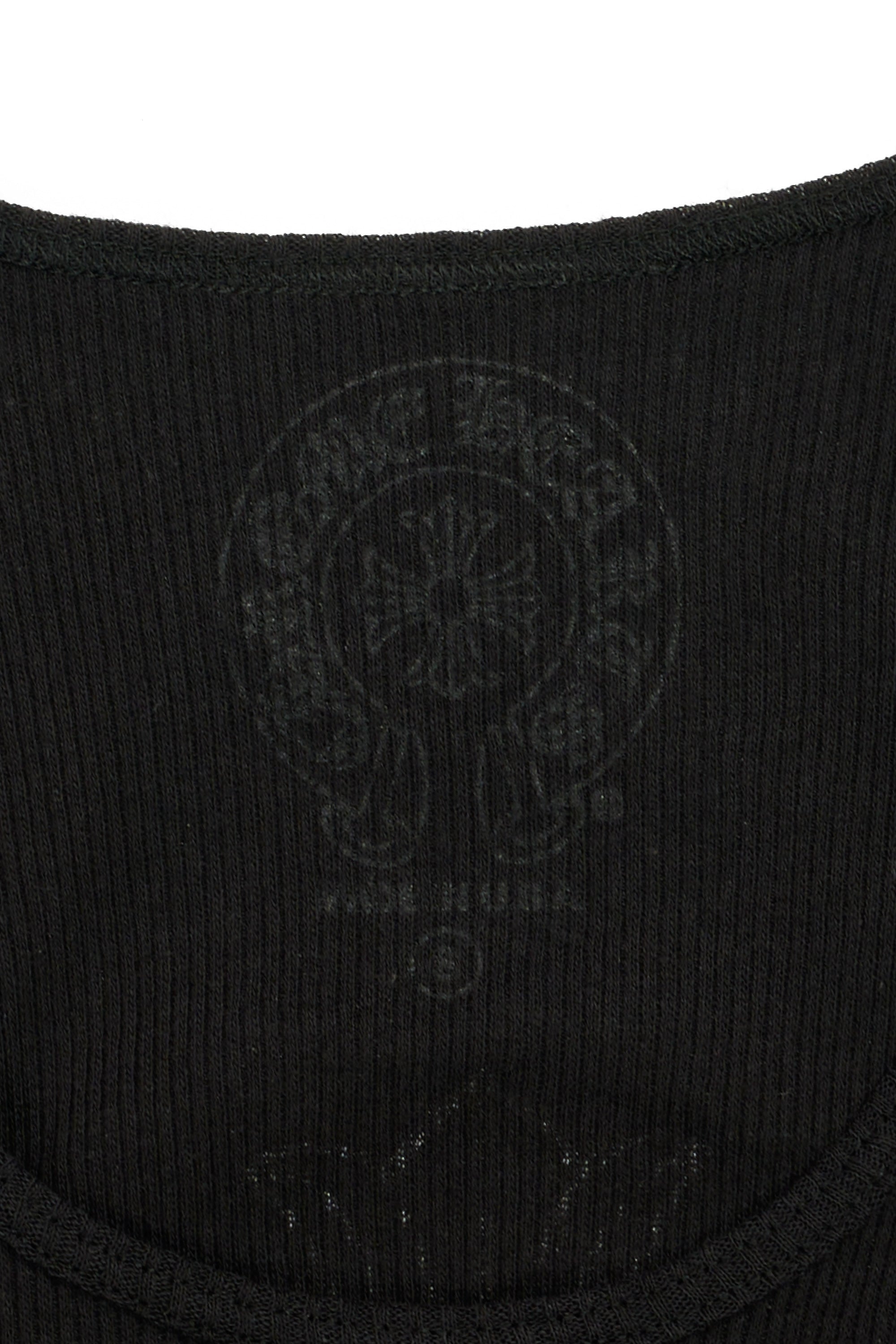 Cross, T-Bar Logo Tank Top Black