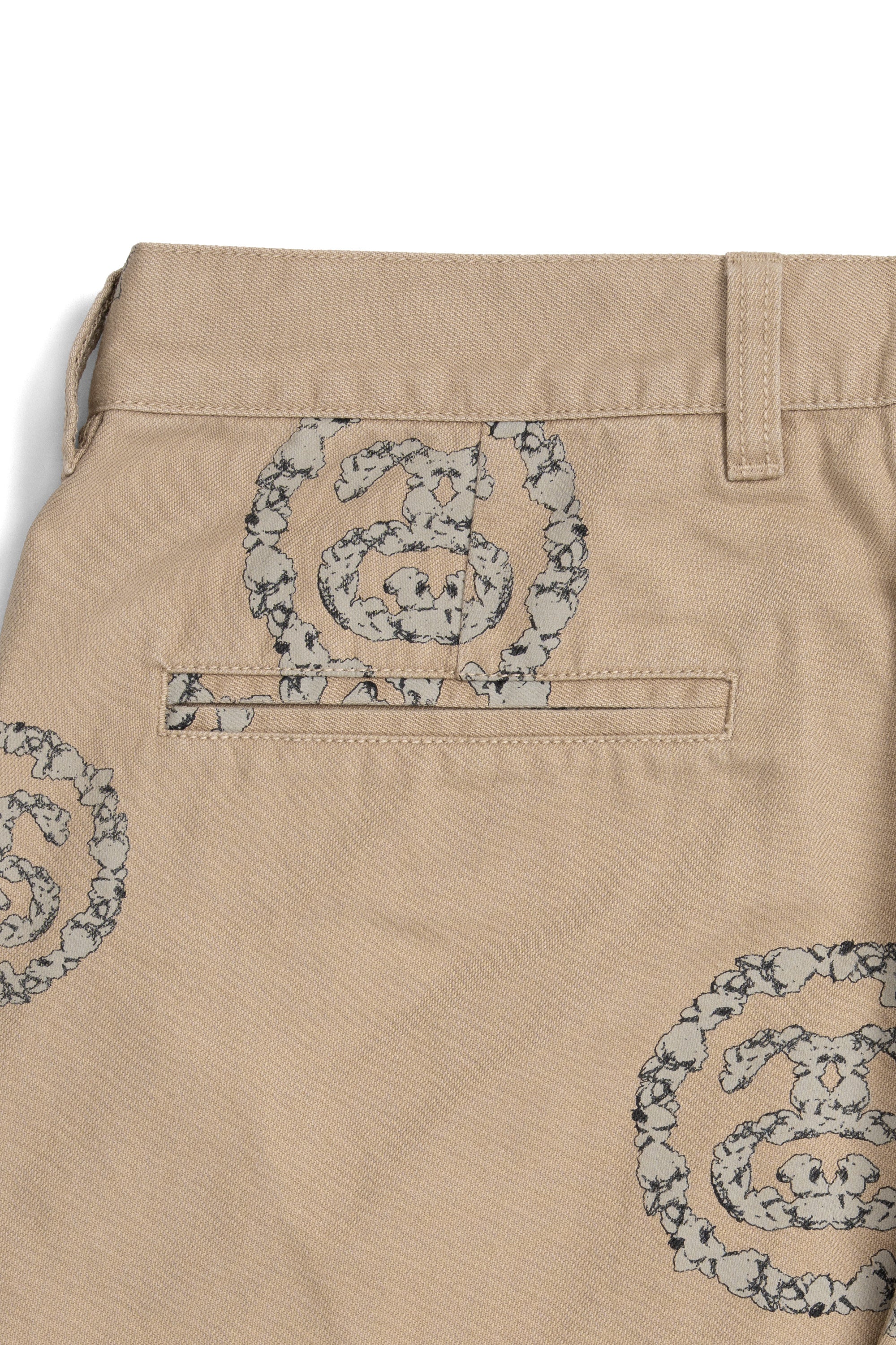 Double S Wreath Chino Pants Khaki