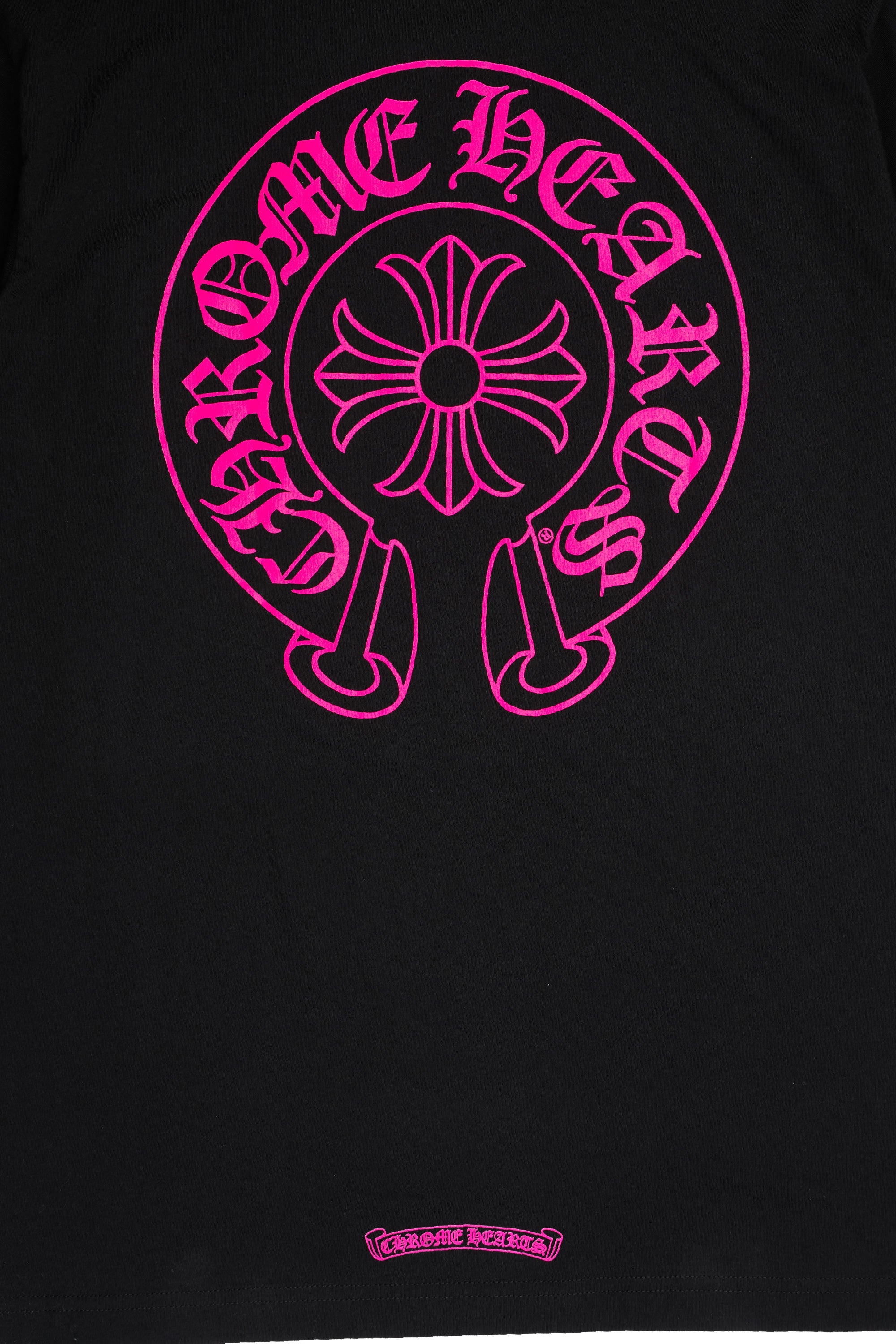 Horseshoe Logo T-shirt Black/Pink