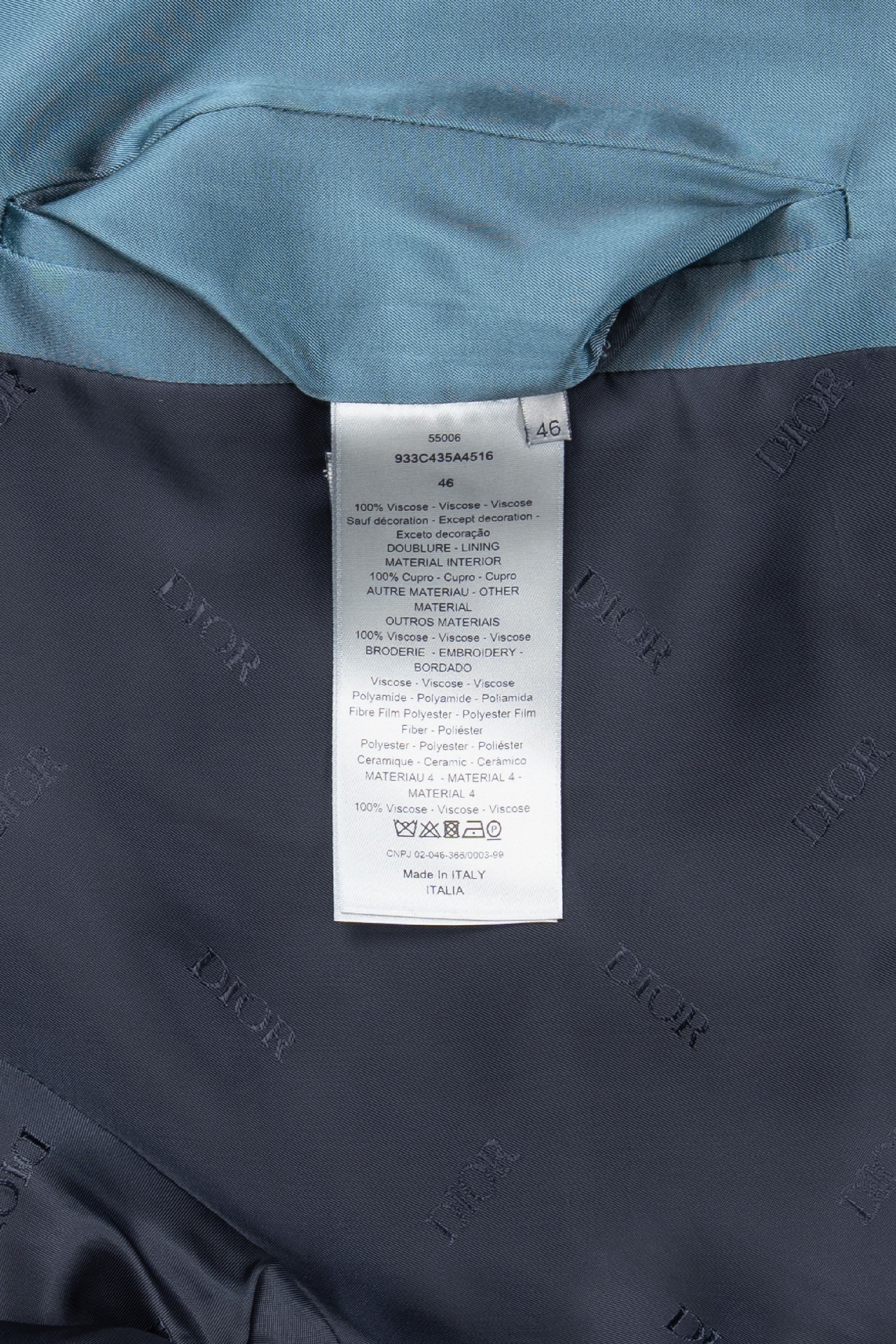 Embroidered Souvenir Bomber Jacket Teal