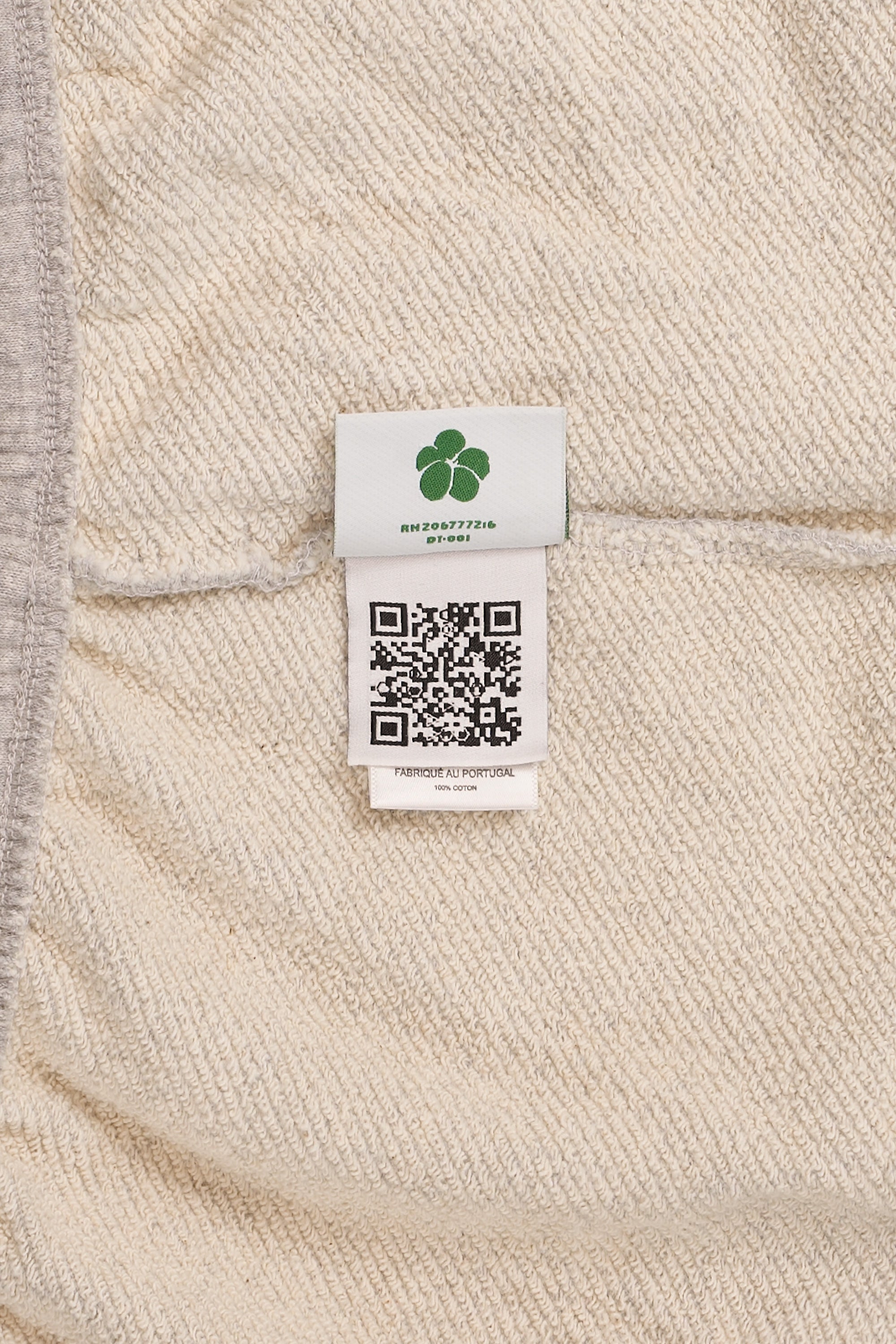 Cotton Wreath Baggy Sweatpants Grey