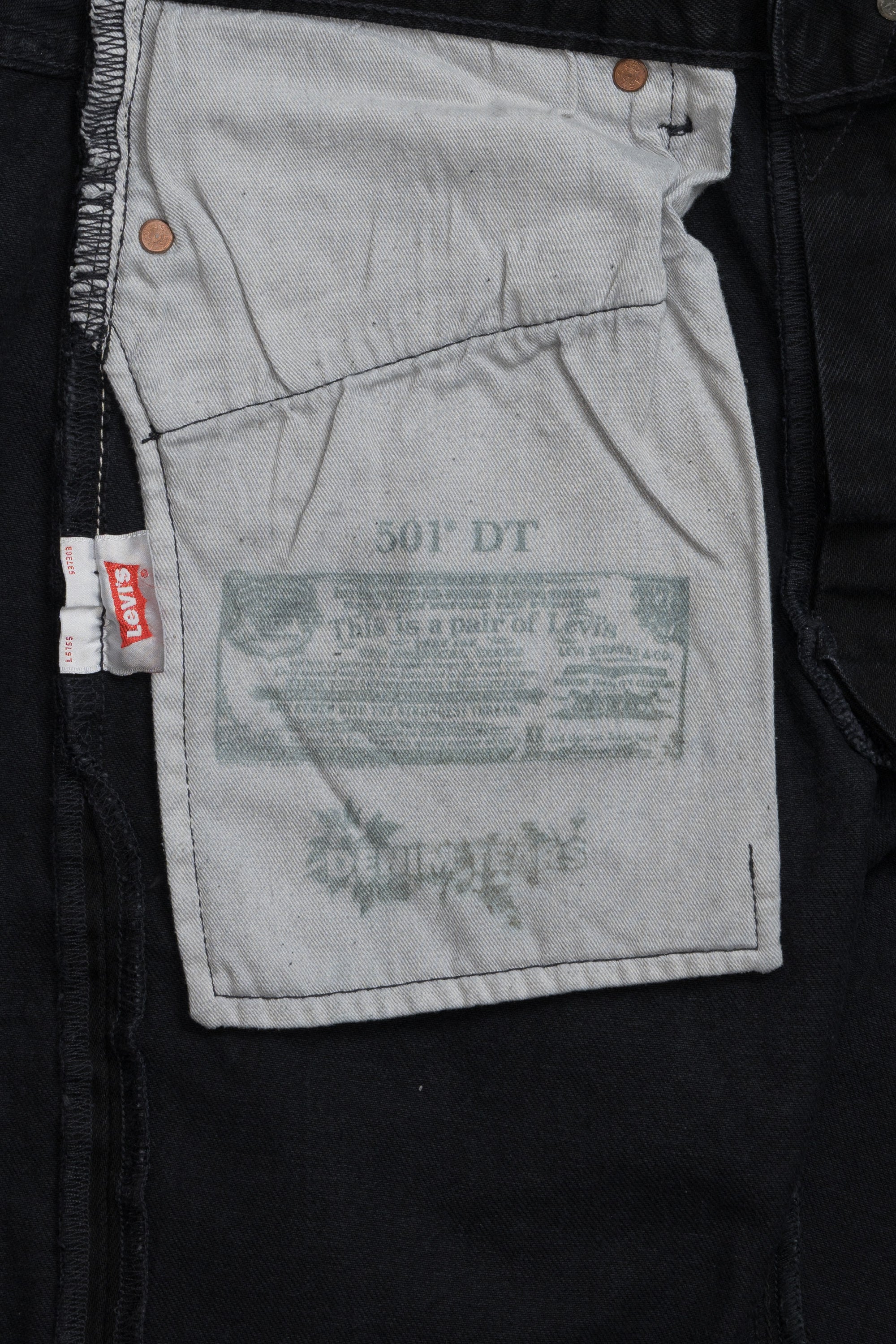 501 Cotton Wreath Jeans Black