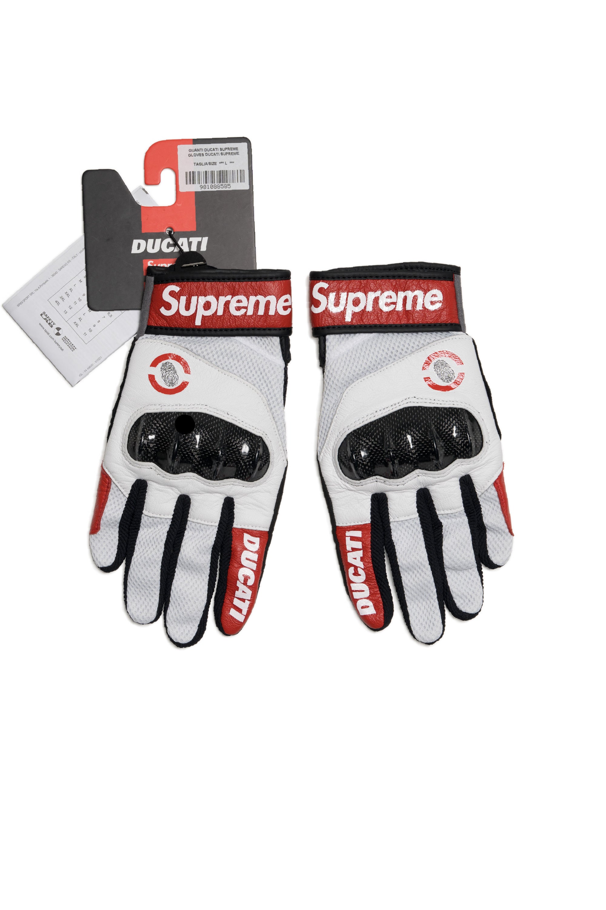 C1 Leather Gloves Red