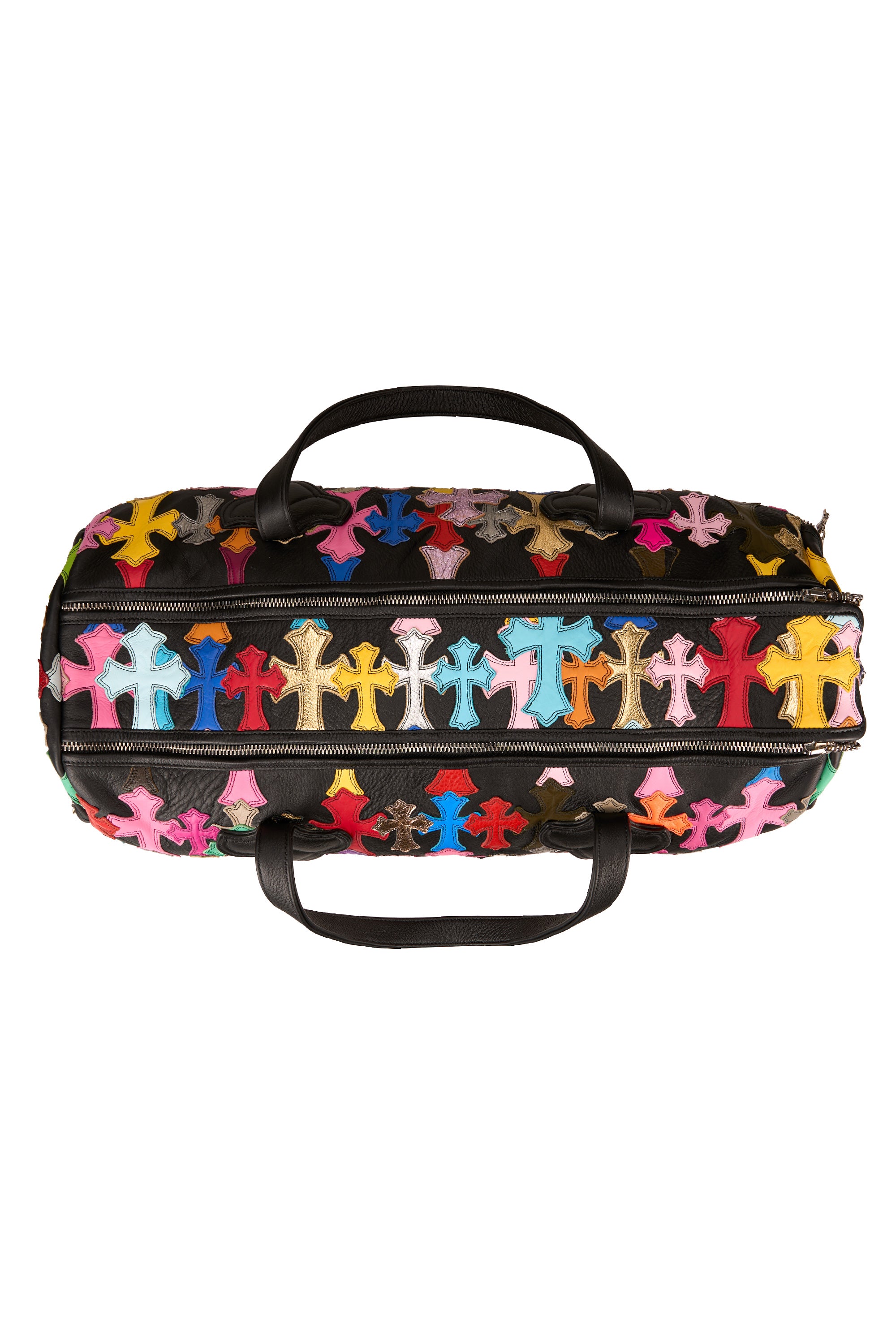 Cemetery Multi Patch Duffle Gym Bag Black