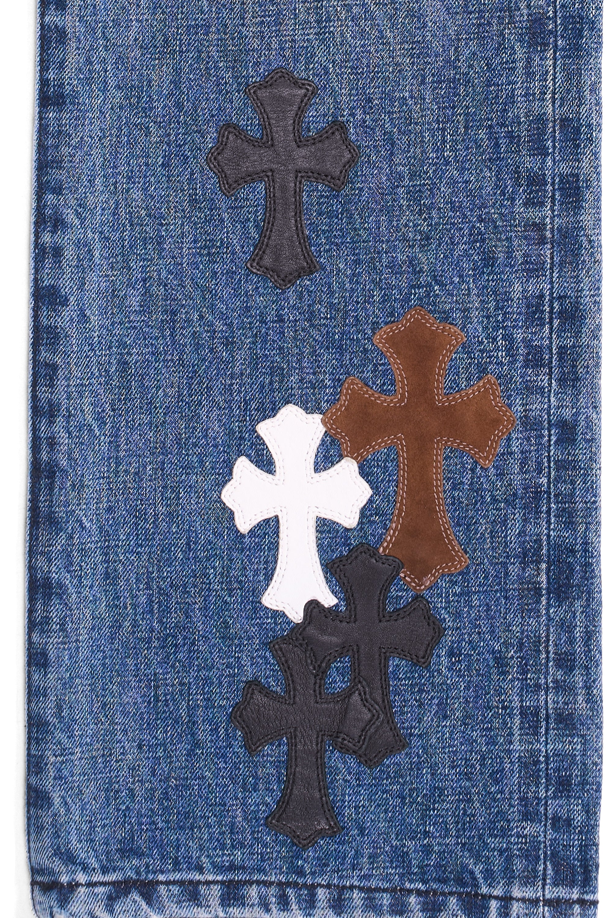 Cross Patch Fleur Knee Jeans Blue