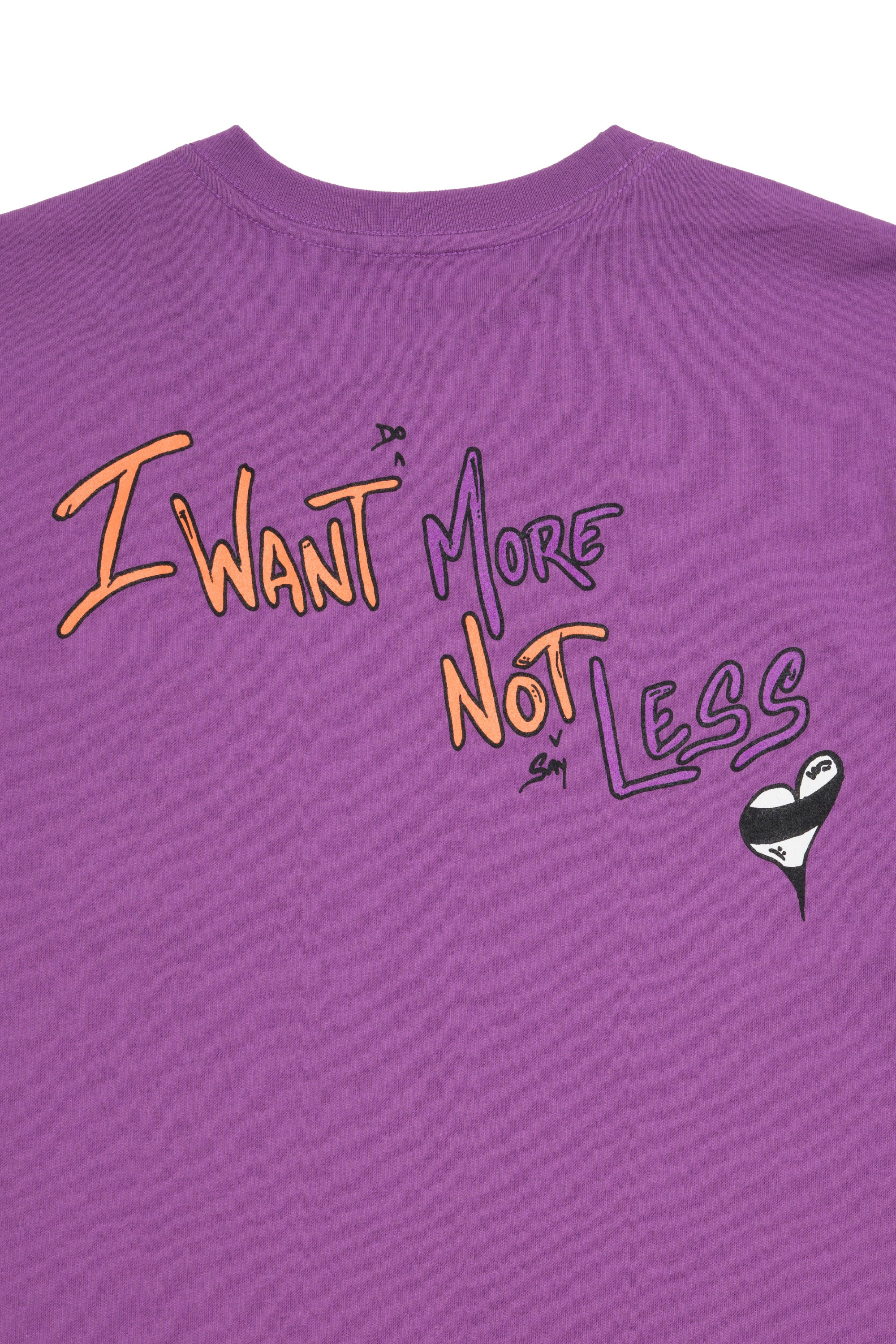Matty Boy I Want More Not Less T-shirt Purple