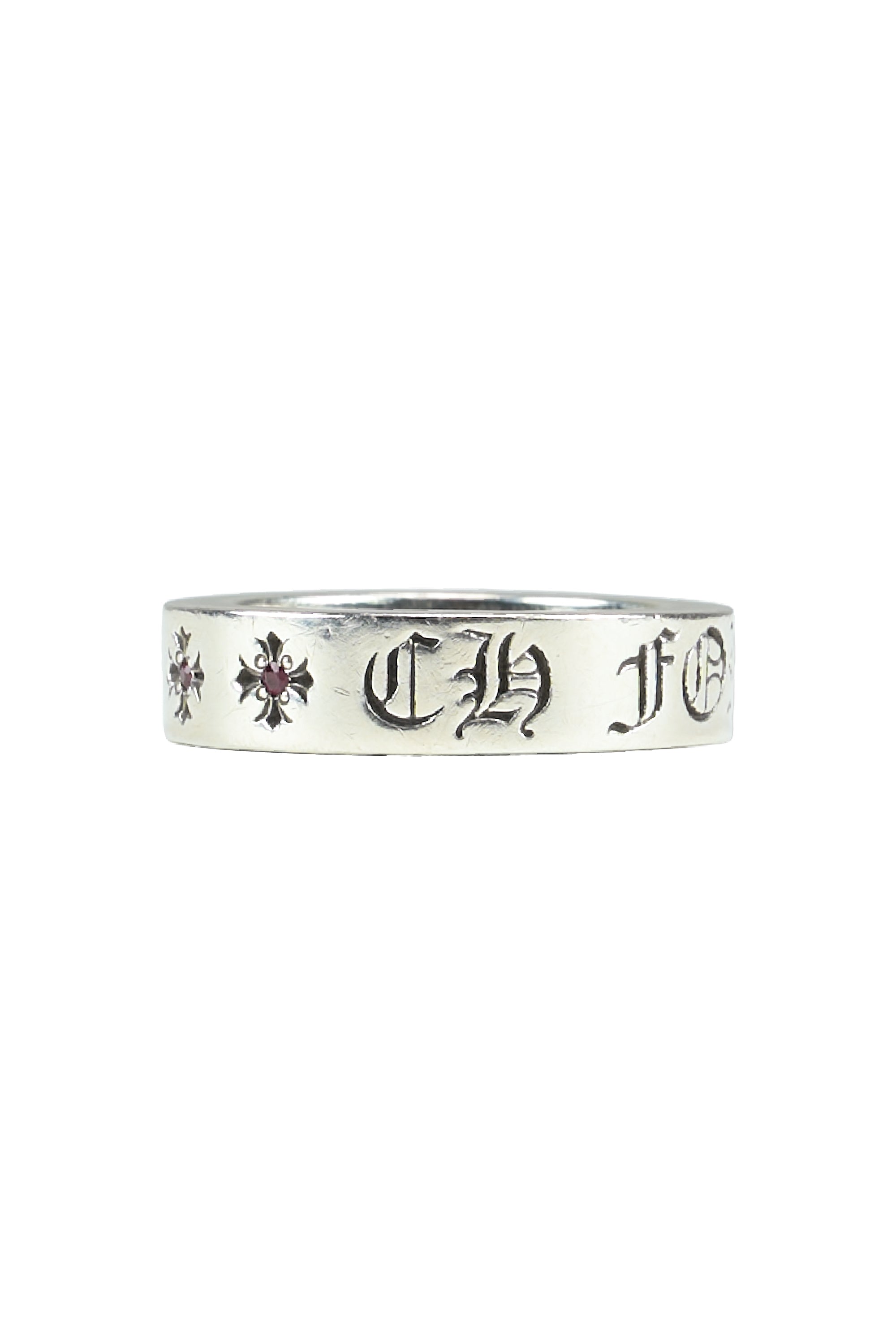 Ruby Spacer Forever Ring 6mm Silver