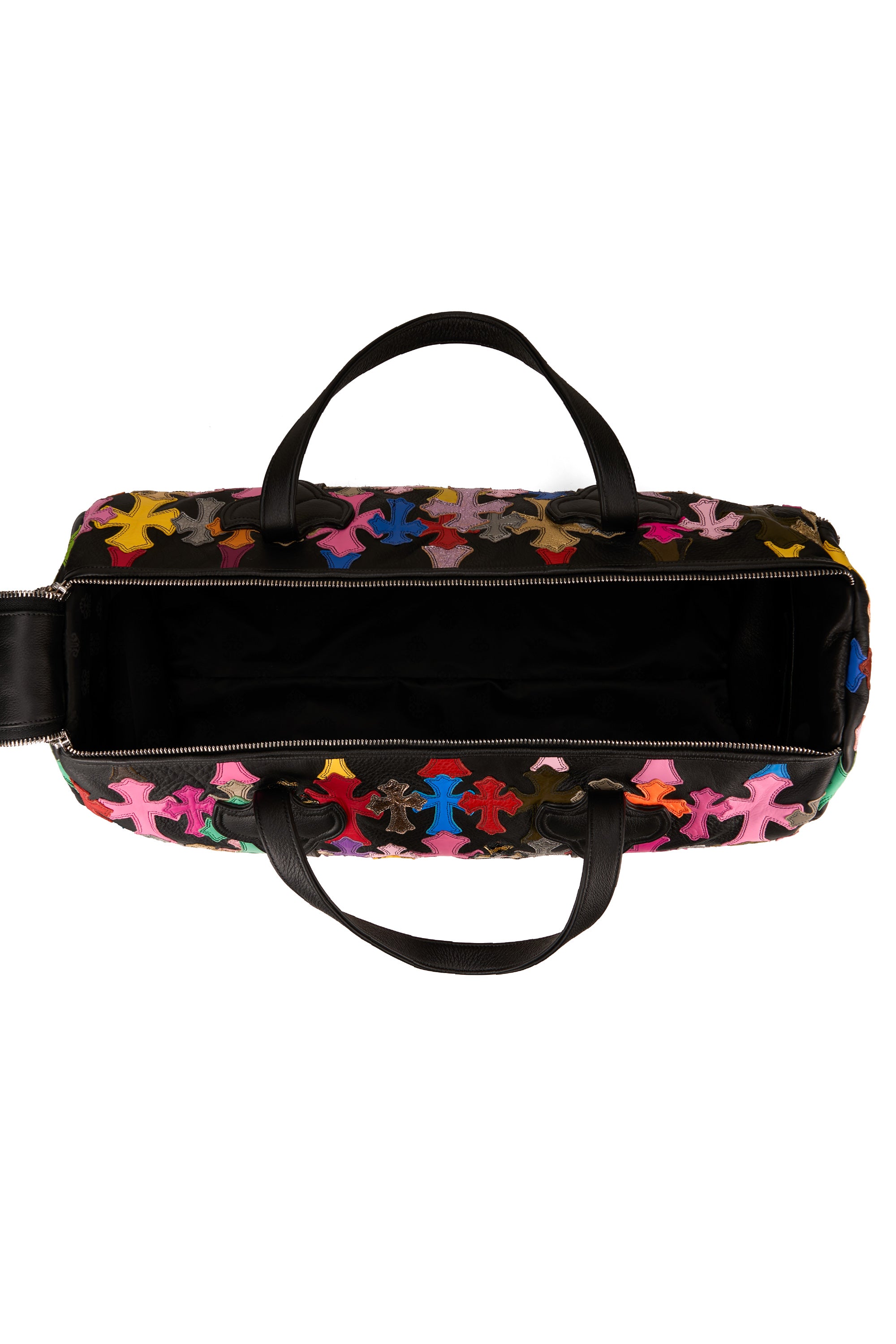 Cemetery Multi Patch Duffle Gym Bag Black