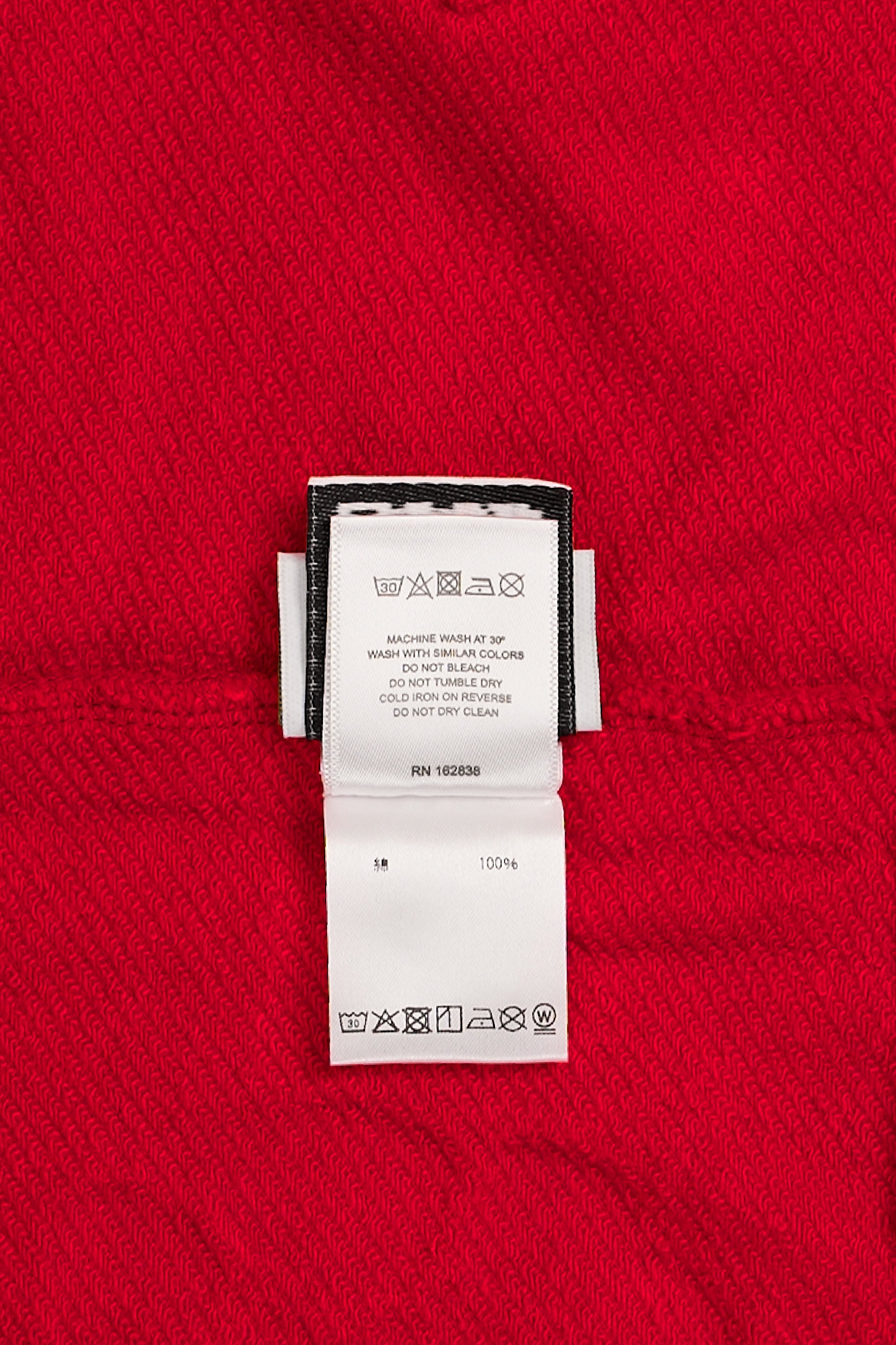 Cotton Wreath Zip Hoodie Red