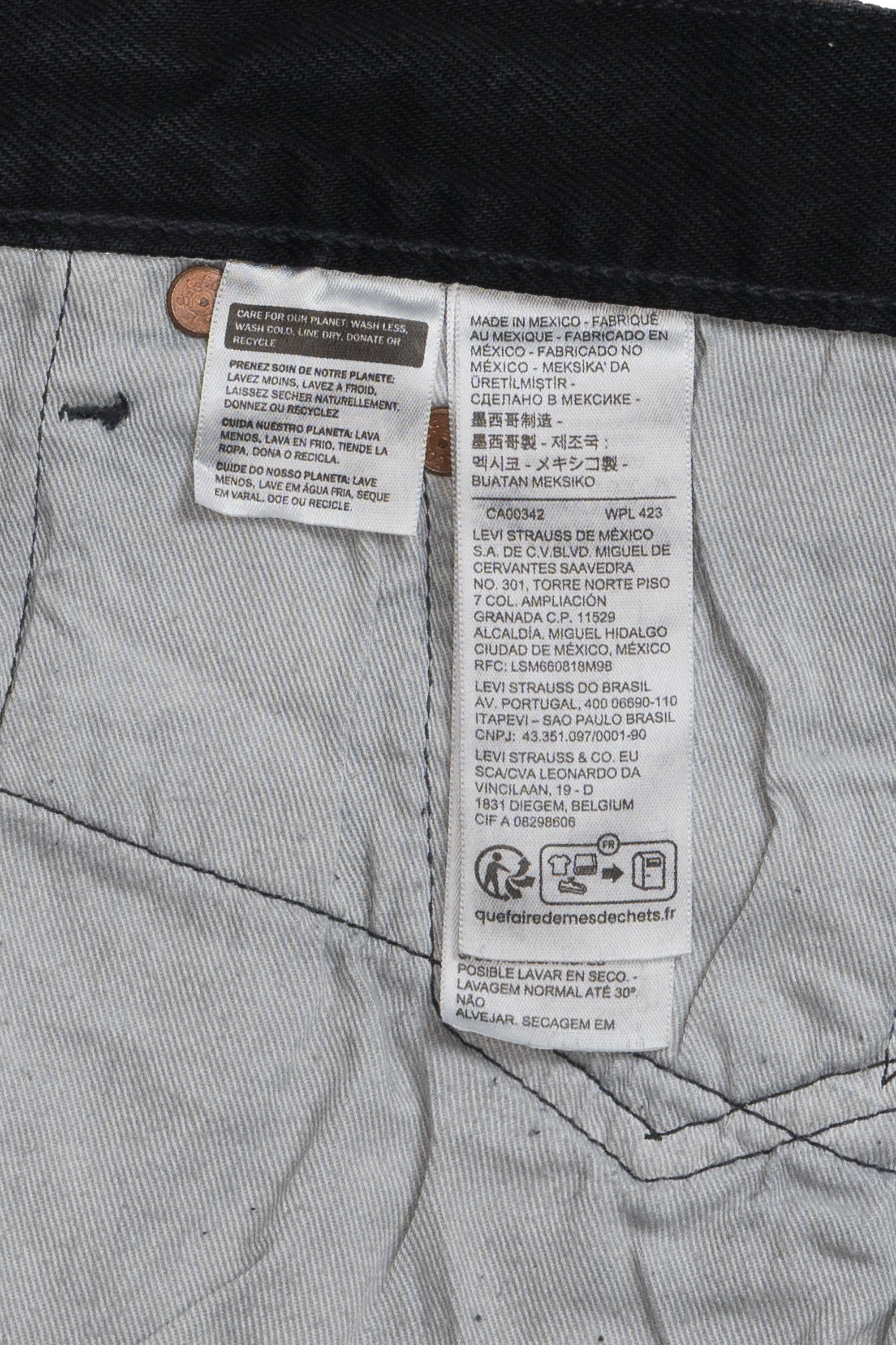 501 Cotton Wreath Jeans Black