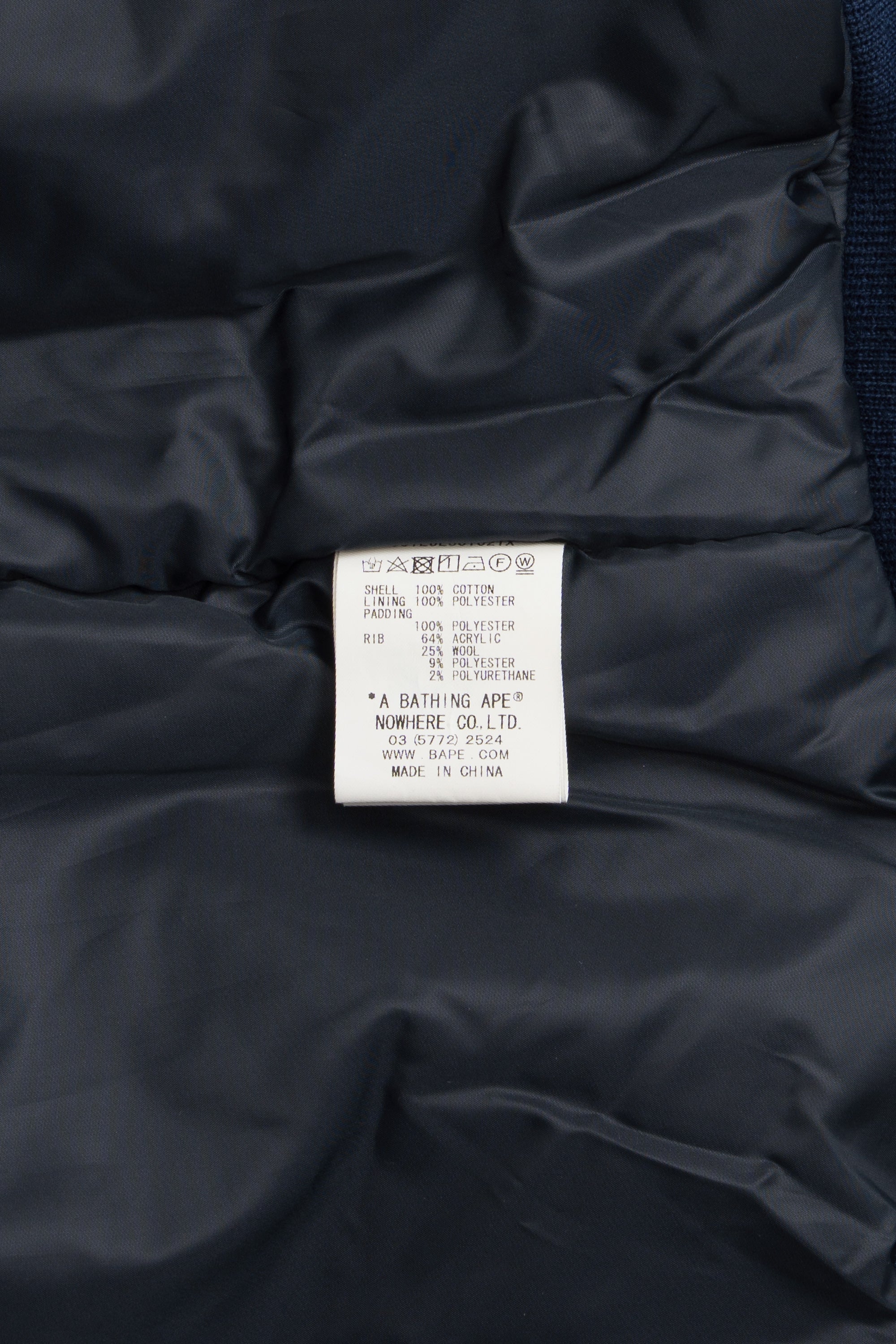 Indigo Shark Bomber Jacket Indigo