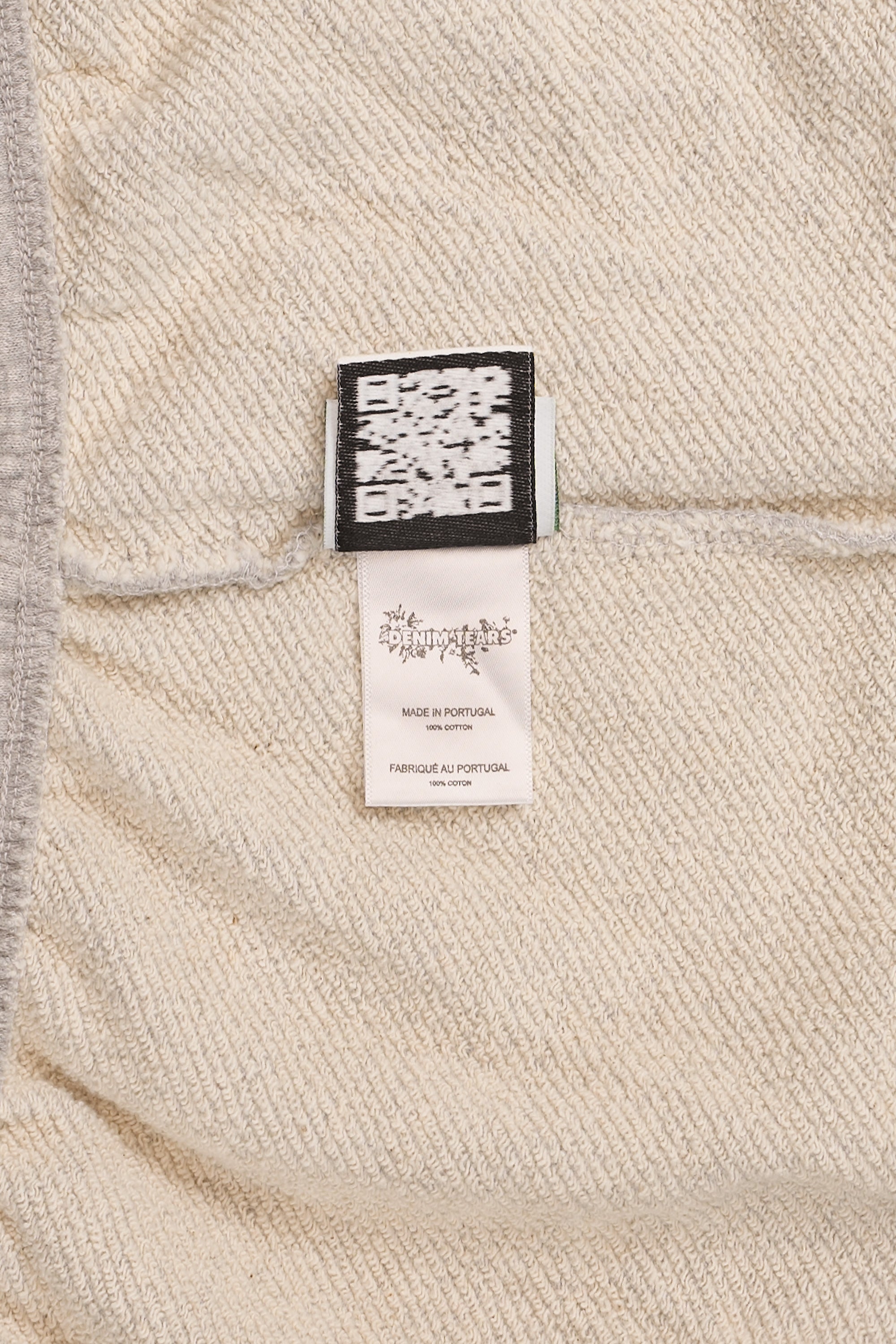 Cotton Wreath Baggy Sweatpants Grey