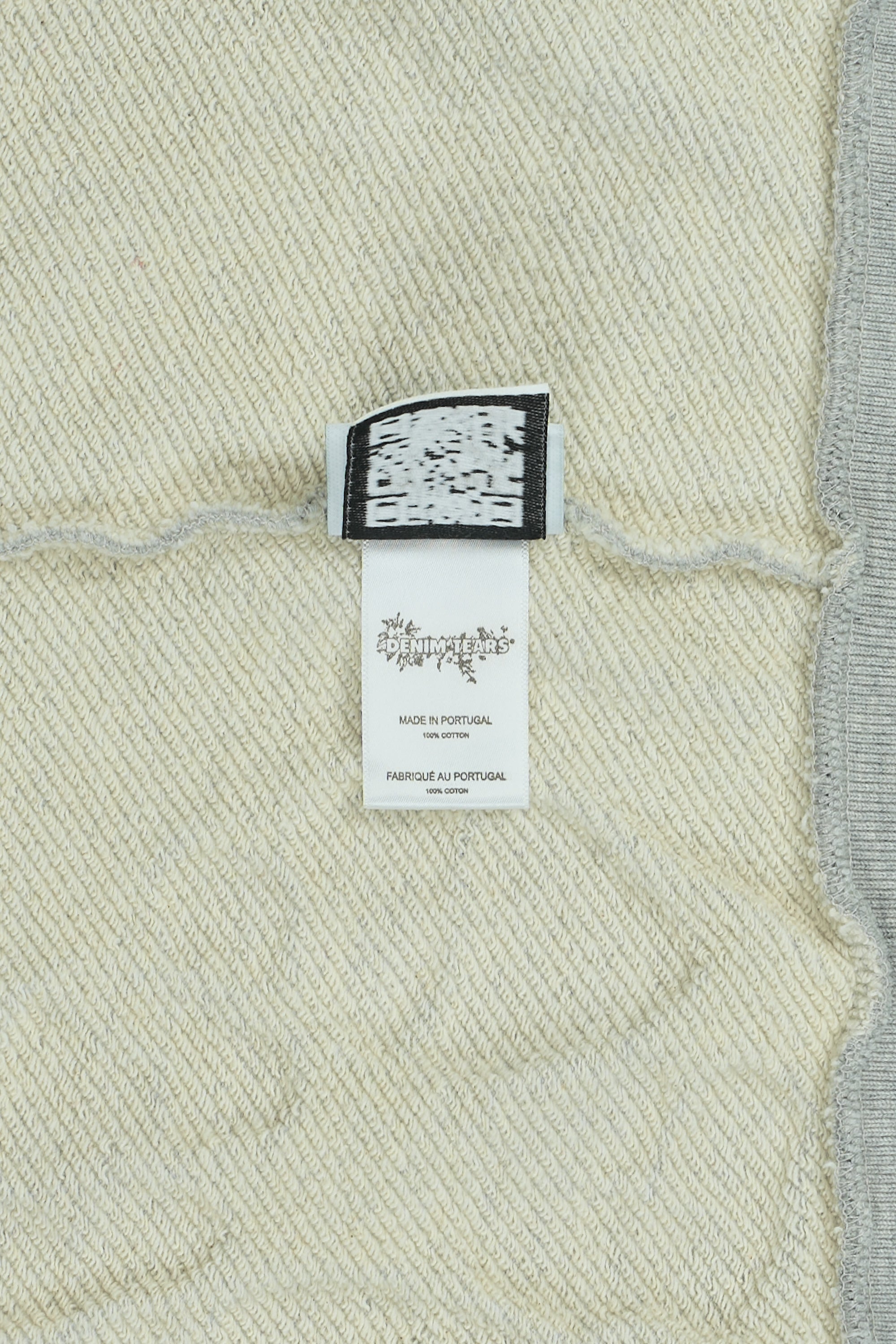 Cotton Wreath Zip Hoodie Grey