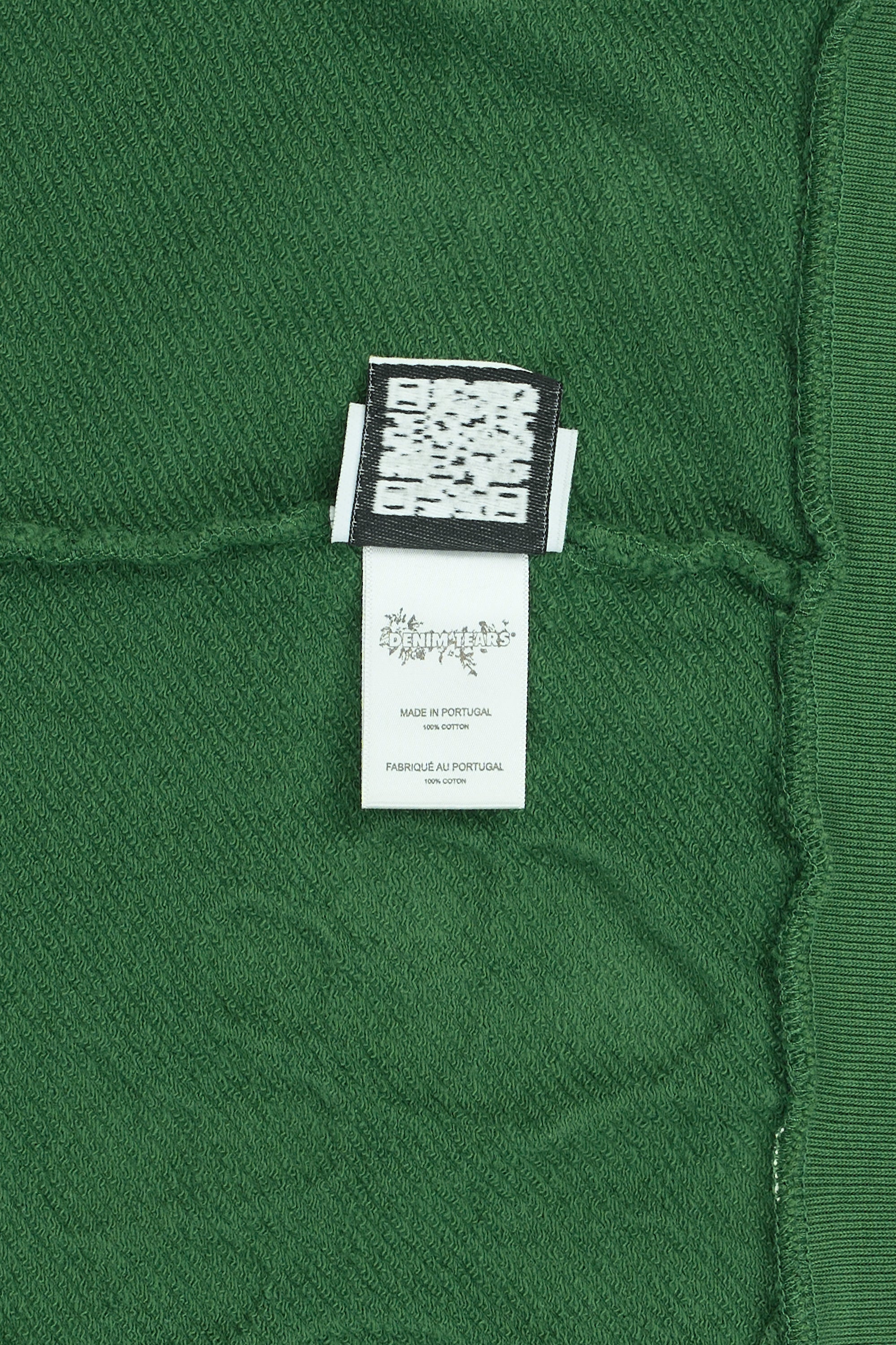 Cotton Wreath Zip Hoodie Green