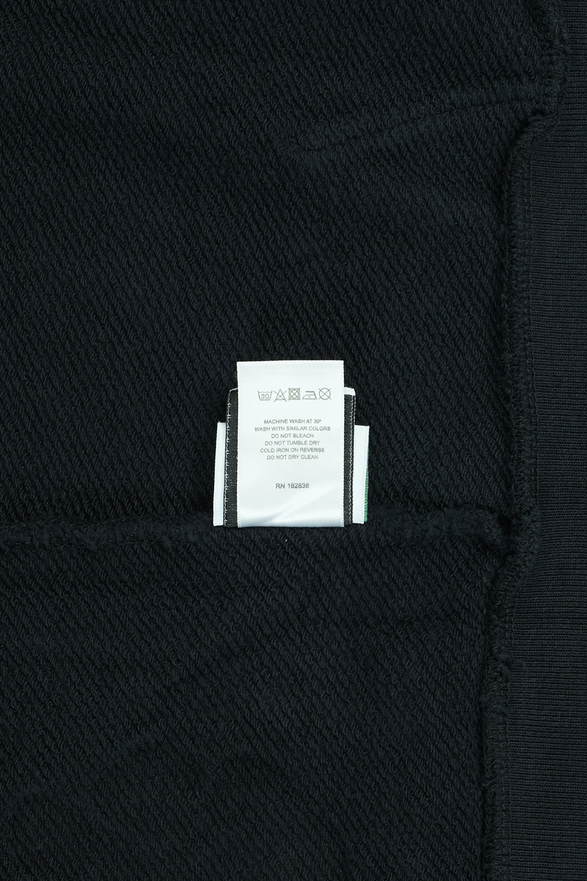 Cotton Wreath Zip Hoodie Black