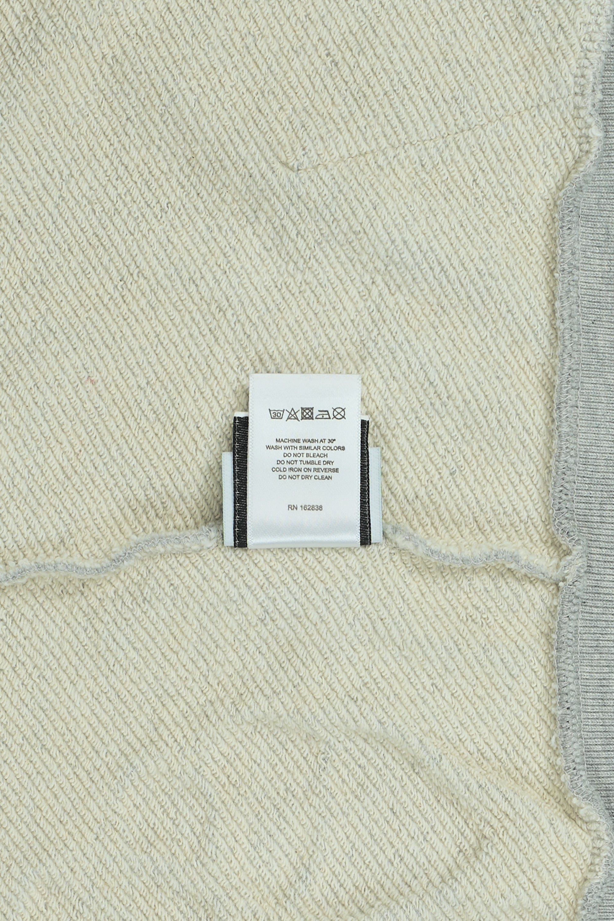 Cotton Wreath Zip Hoodie Grey