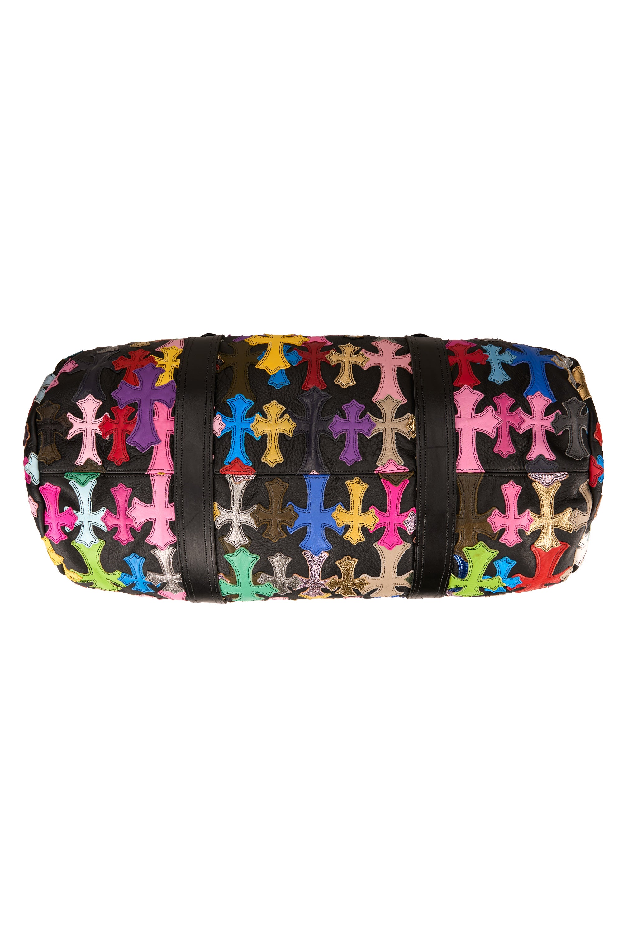 Cemetery Multi Patch Duffle Gym Bag Black