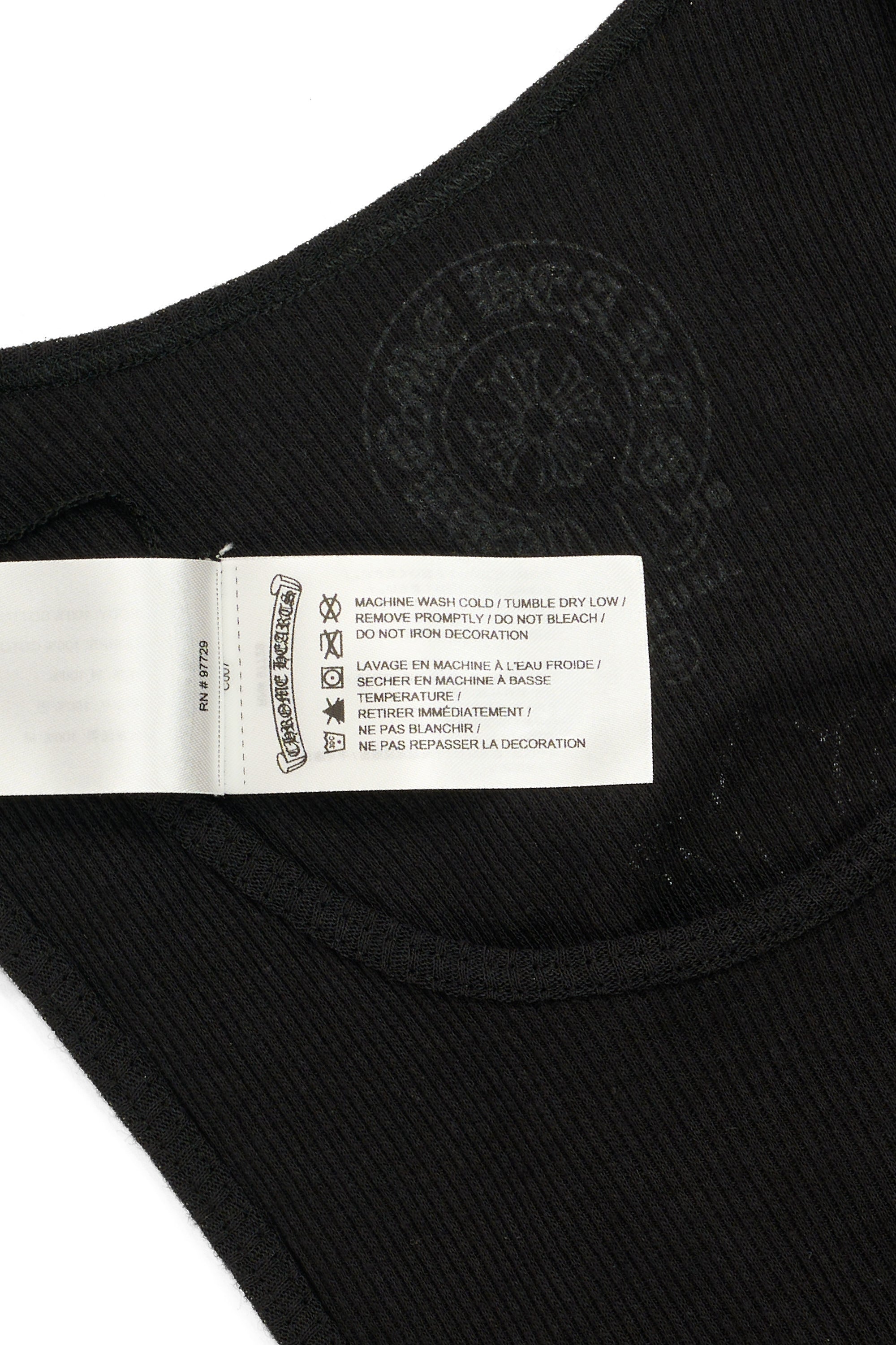 Cross, T-Bar Logo Tank Top Black