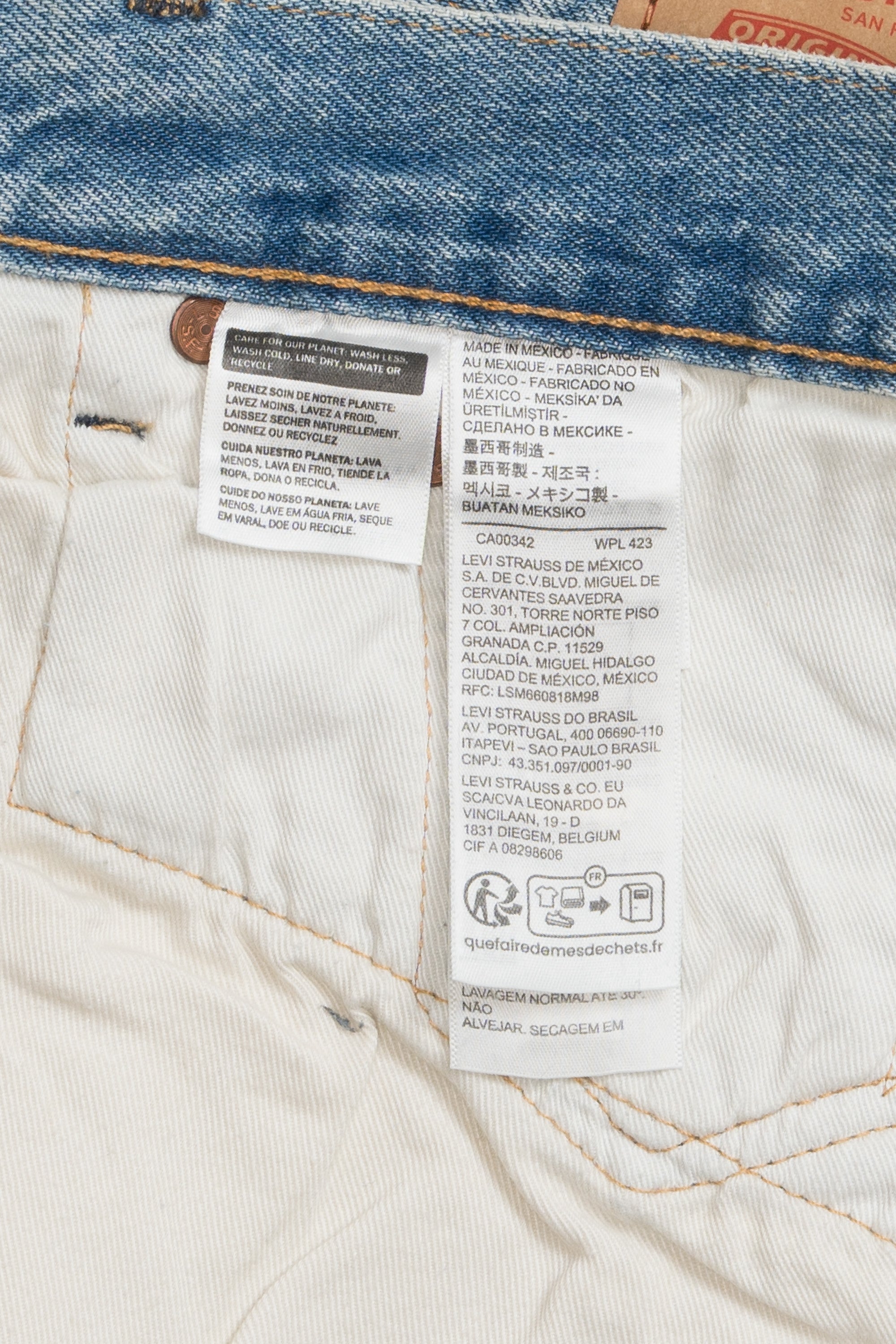 501 Cotton Wreath Jeans Light Wash