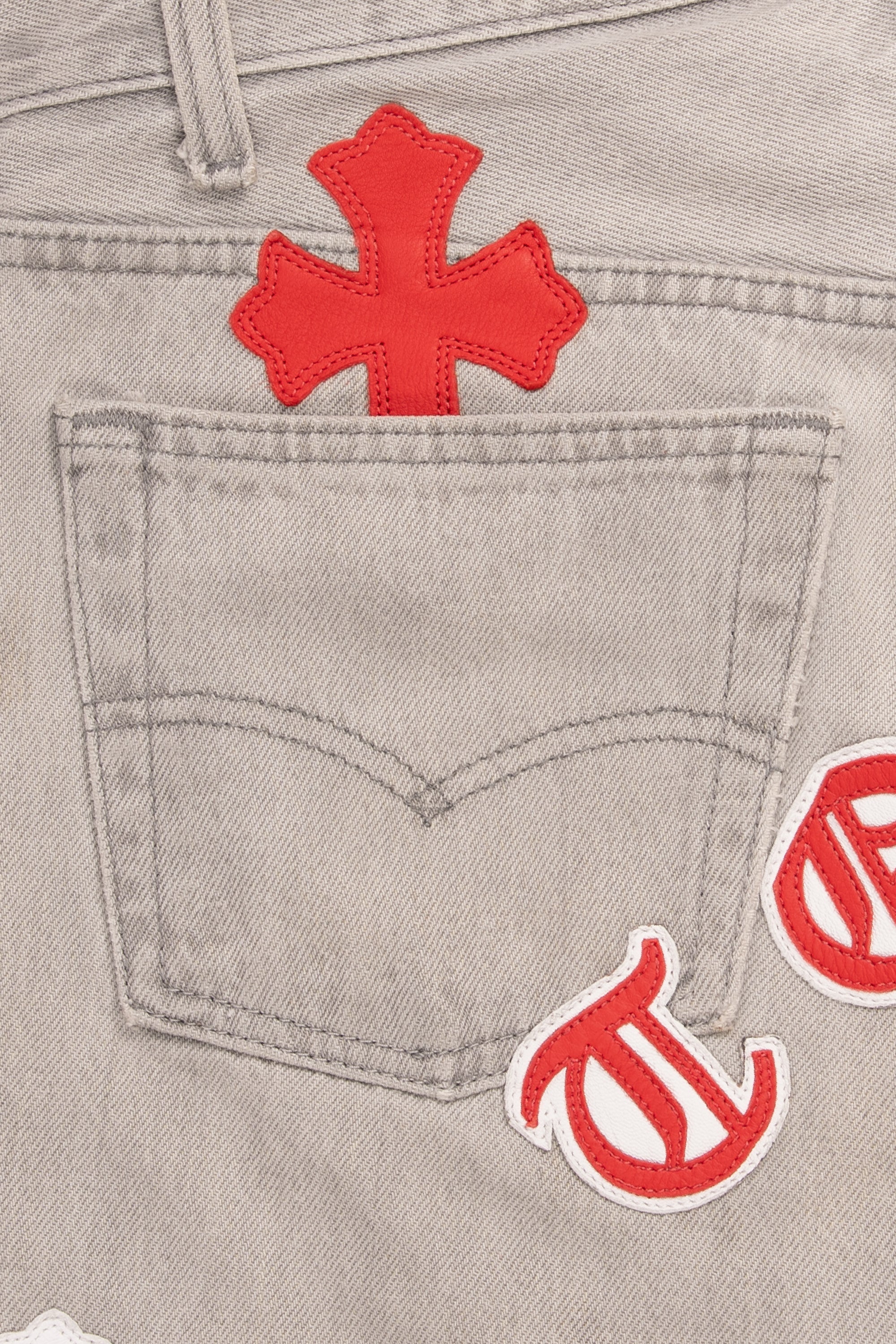 Levi's 501 Exclusive Tokyo Cross Patch Jeans Grey