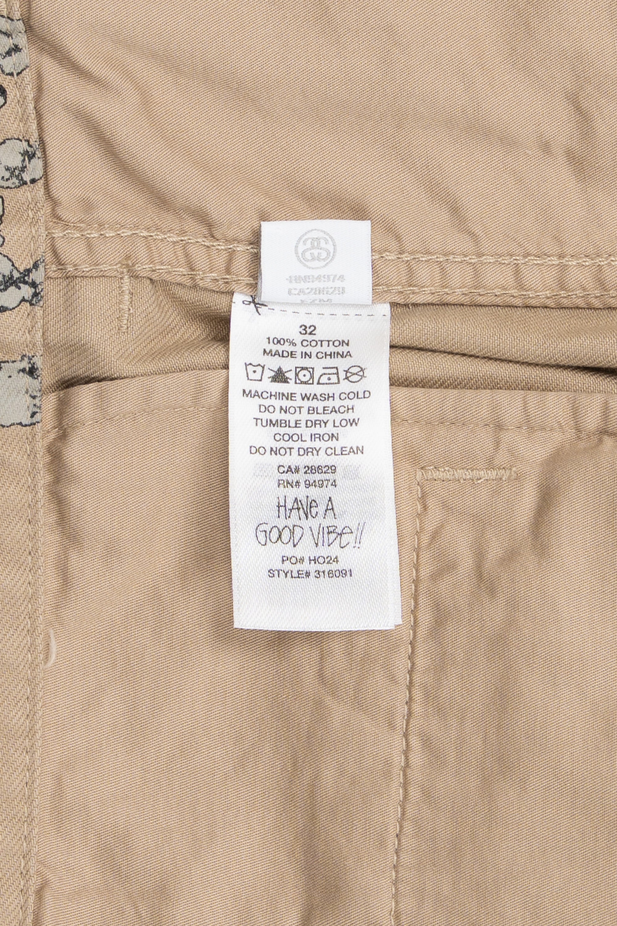 Double S Wreath Chino Pants Khaki