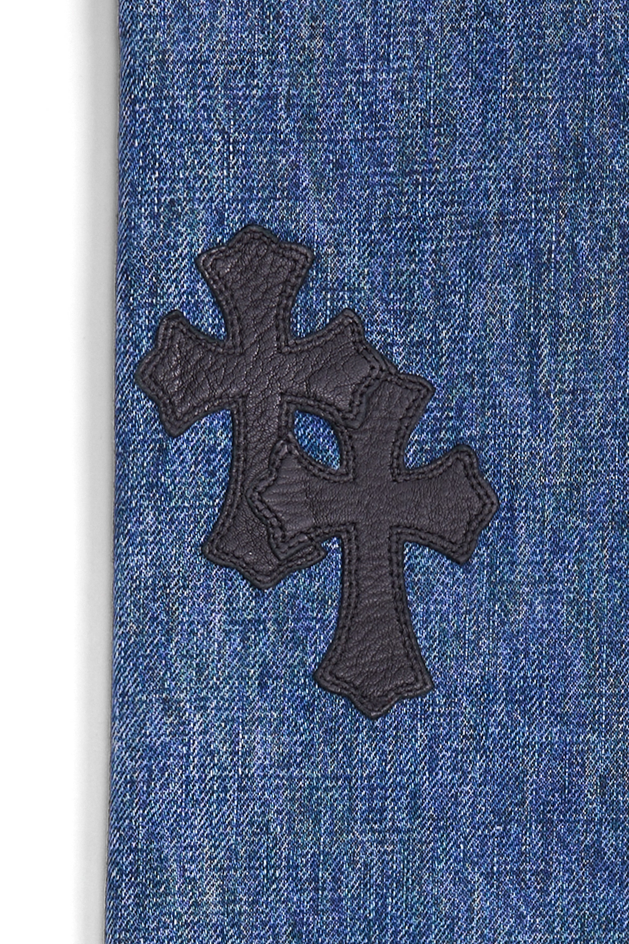 Cross Patch Fleur Knee Jeans Blue