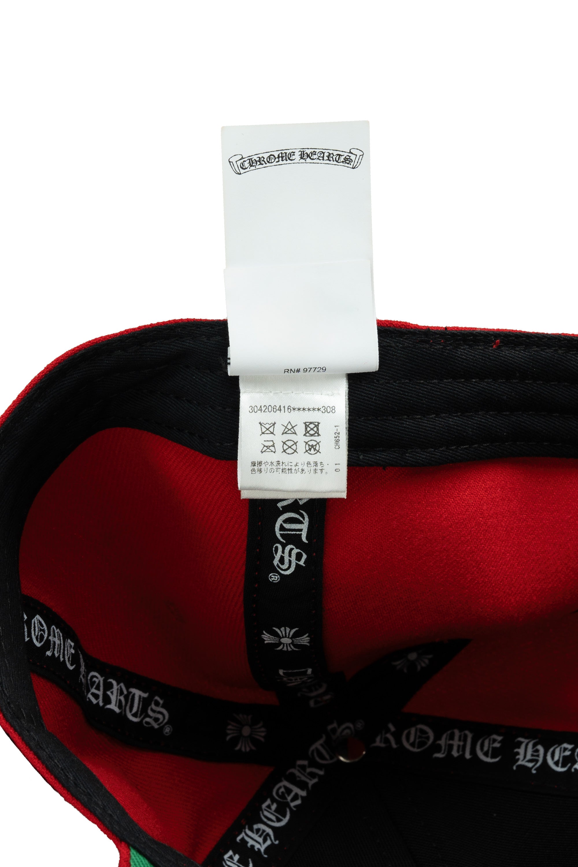 Wool Acrylic Serge Viny Hearts Fitted Hat Red