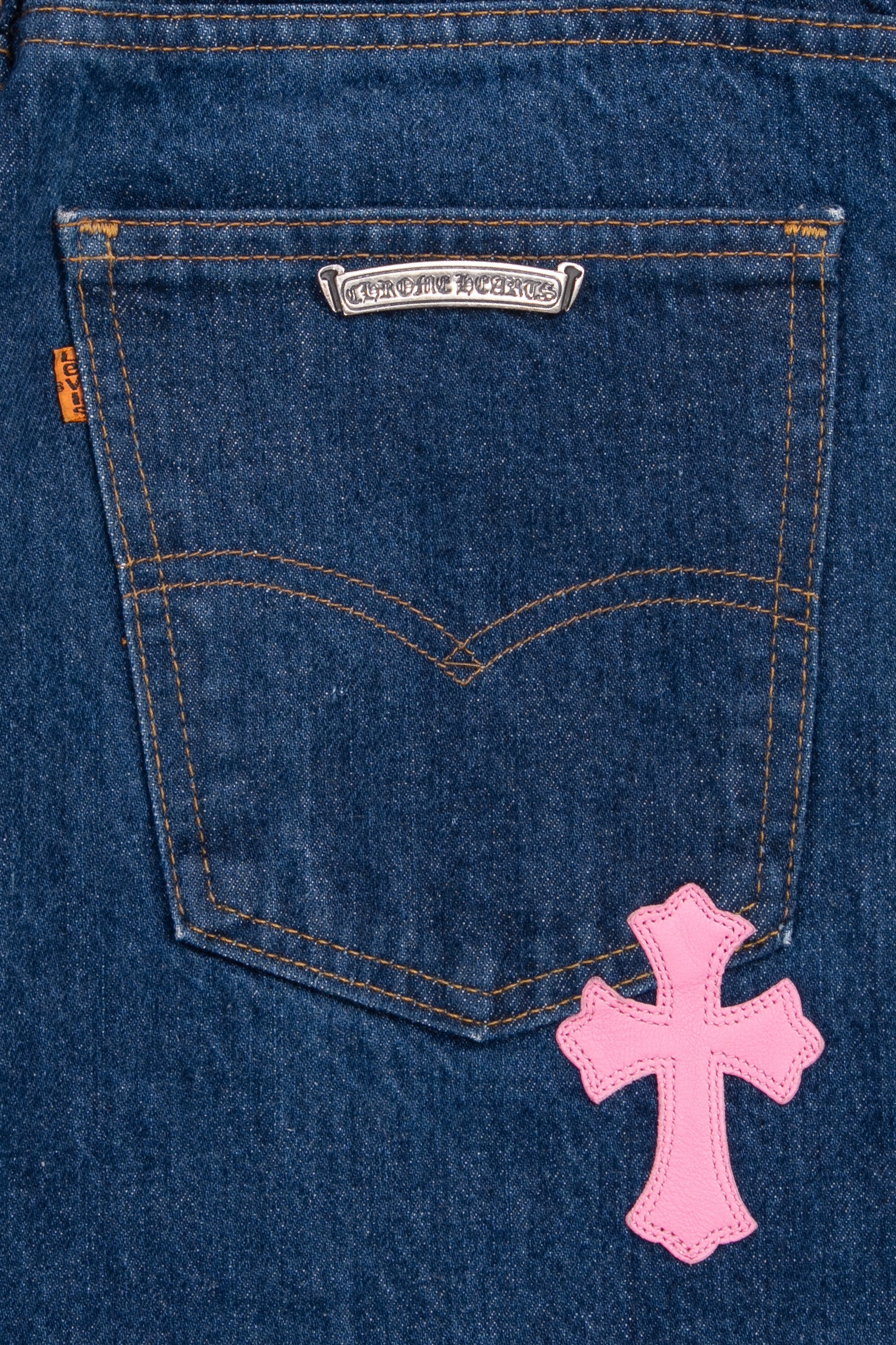Levi's 505 Miami Cross Patch Jeans Blue/Pink