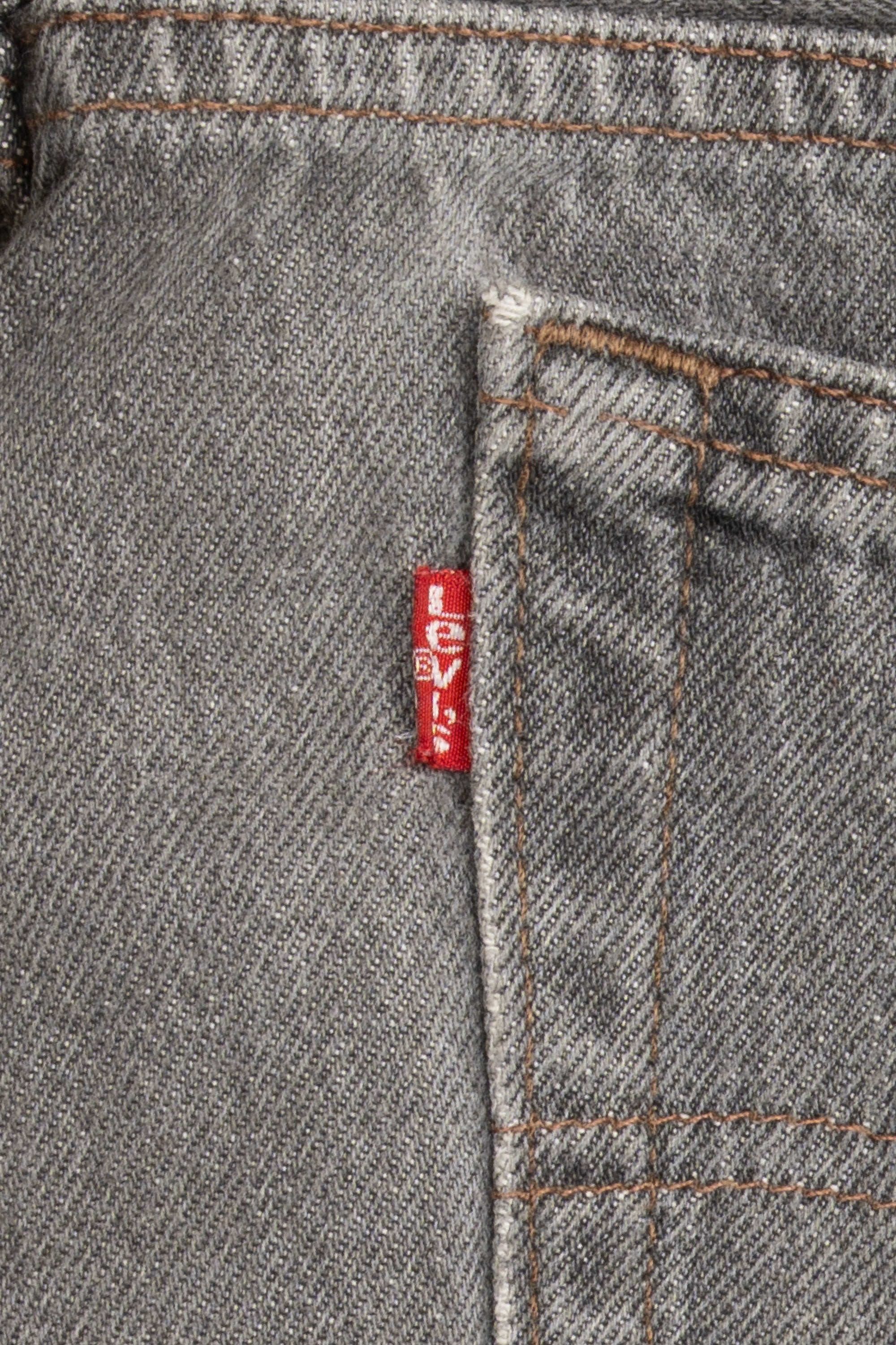 Levi's 501 Denim, Leather Cross Patch with Silver Cross Jeans Black