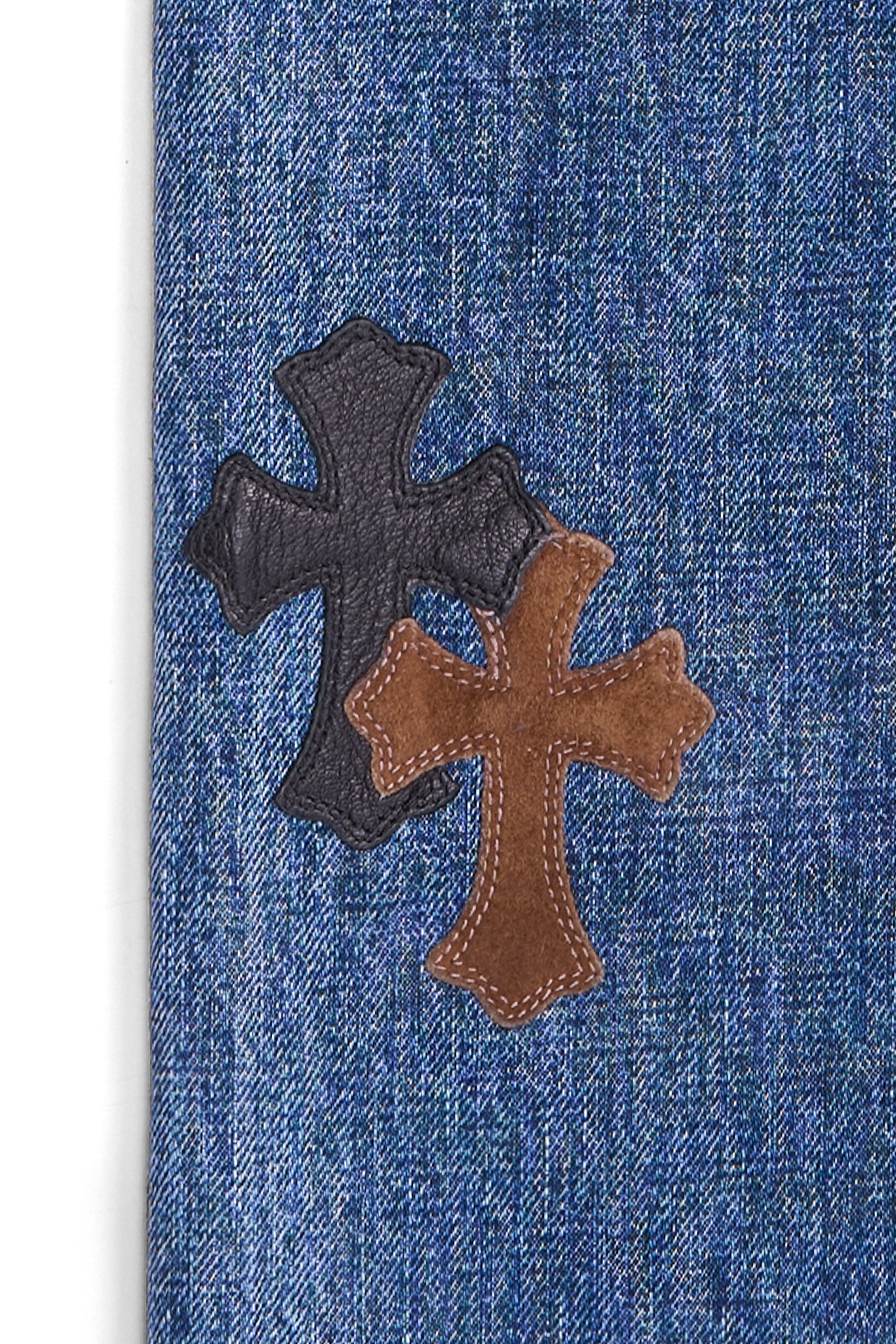 Cross Patch Fleur Knee Jeans Blue