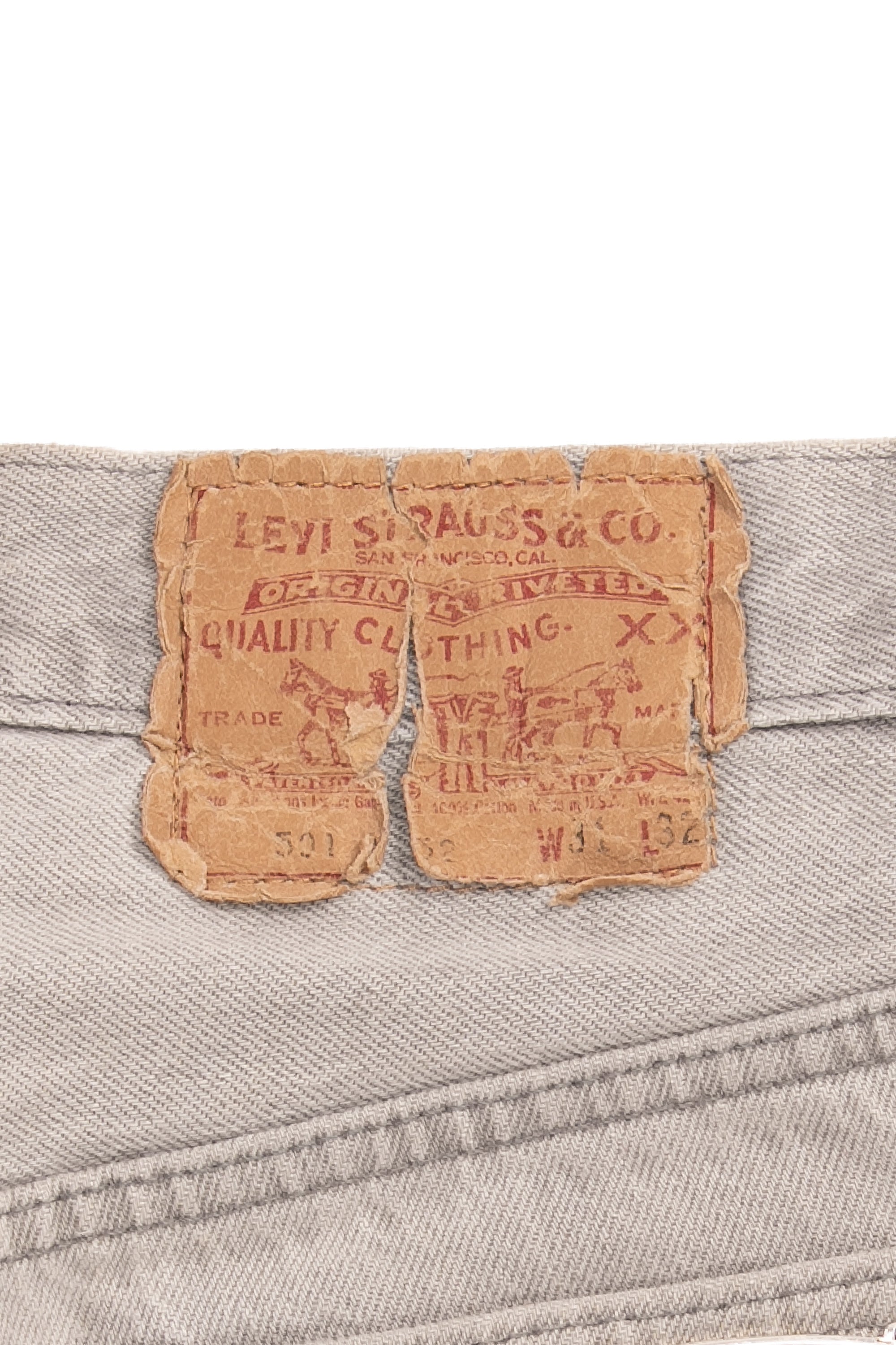 Levi's 501 Exclusive Tokyo Cross Patch Jeans Grey