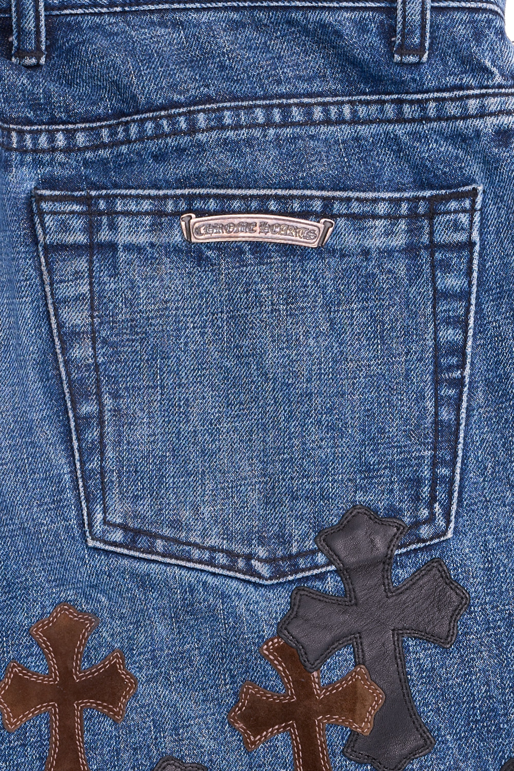 Cross Patch Fleur Knee Jeans Blue