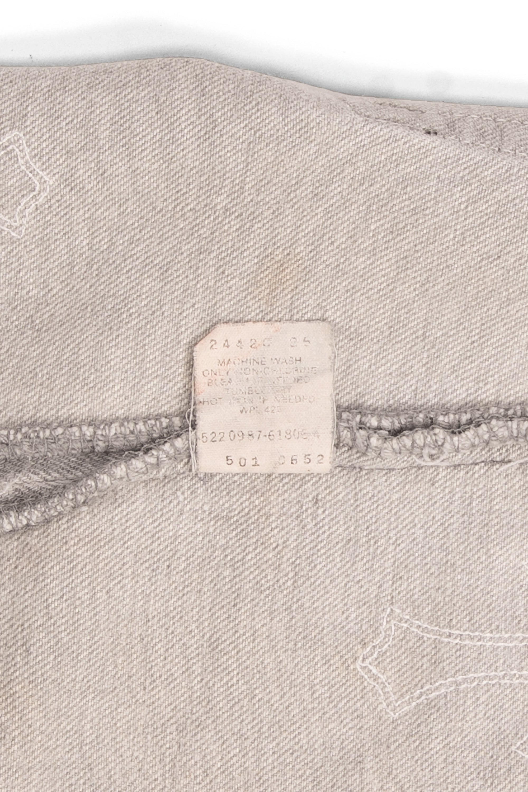 Levi's 501 Exclusive Tokyo Cross Patch Jeans Grey