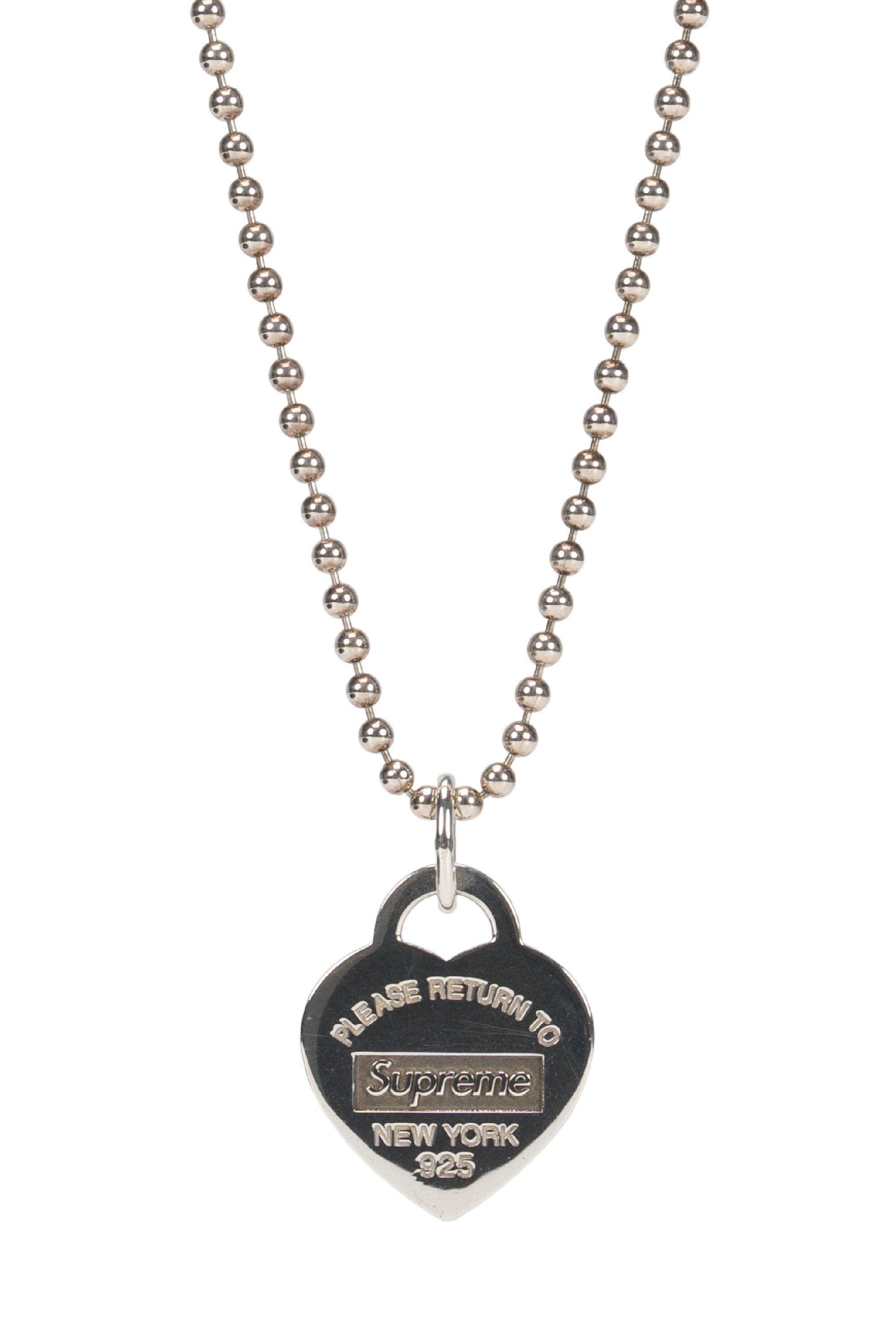 Return to Tiffany Heart Tag Pendant Silver